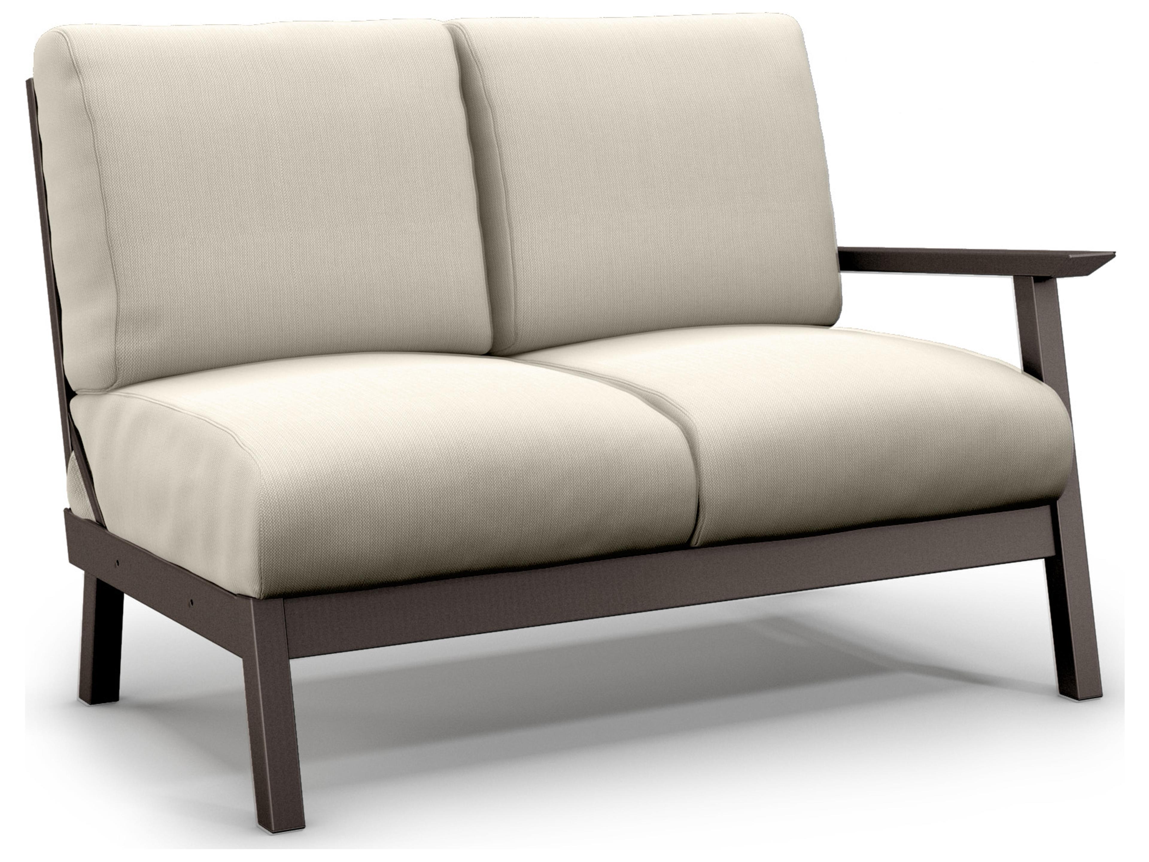 Homecrest Revive Modular Aluminum Cushion Left Arm Patio Loveseat