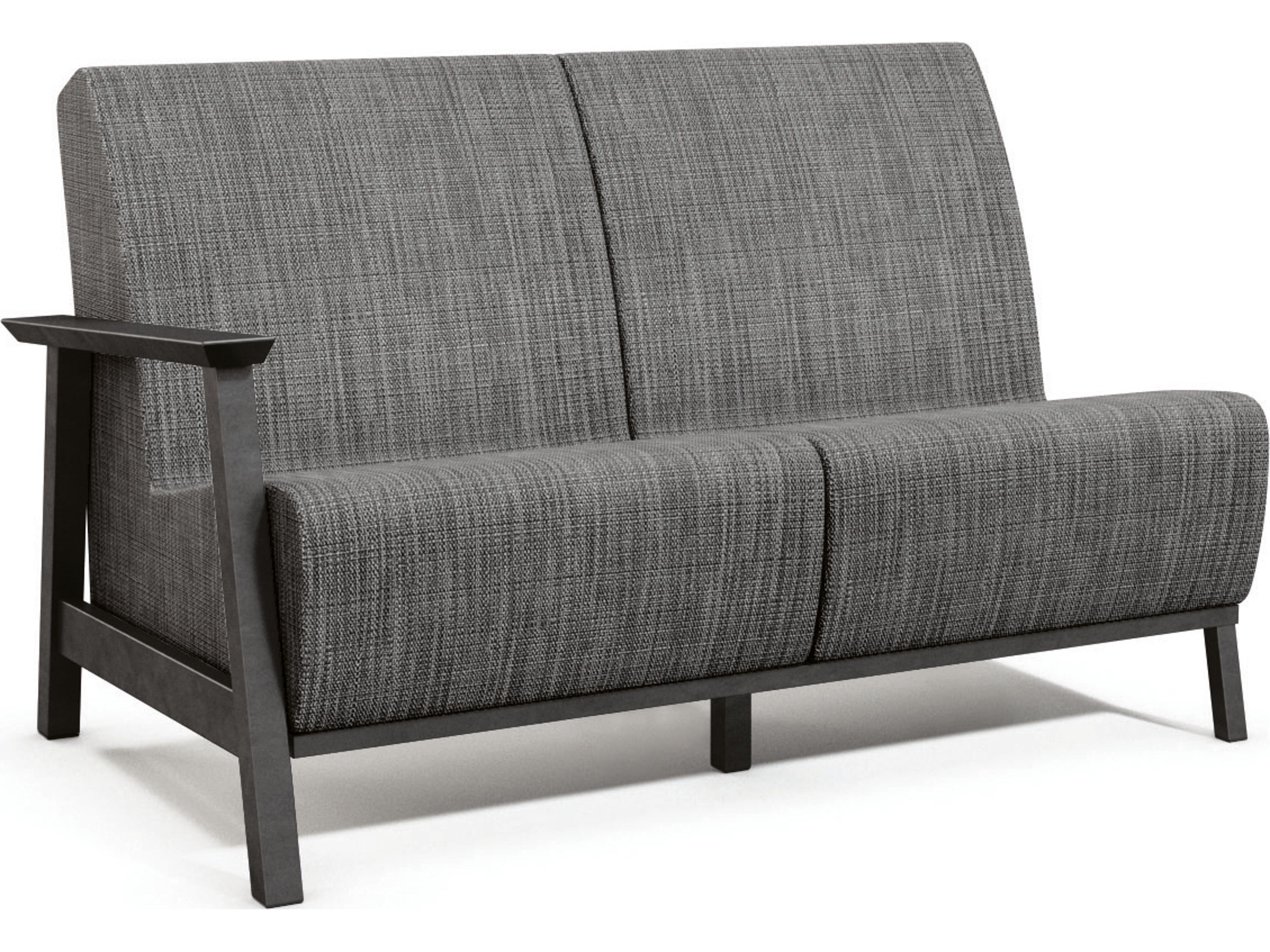 Homecrest Revive Air Sensation Sling Aluminum Right Arm Patio Loveseat