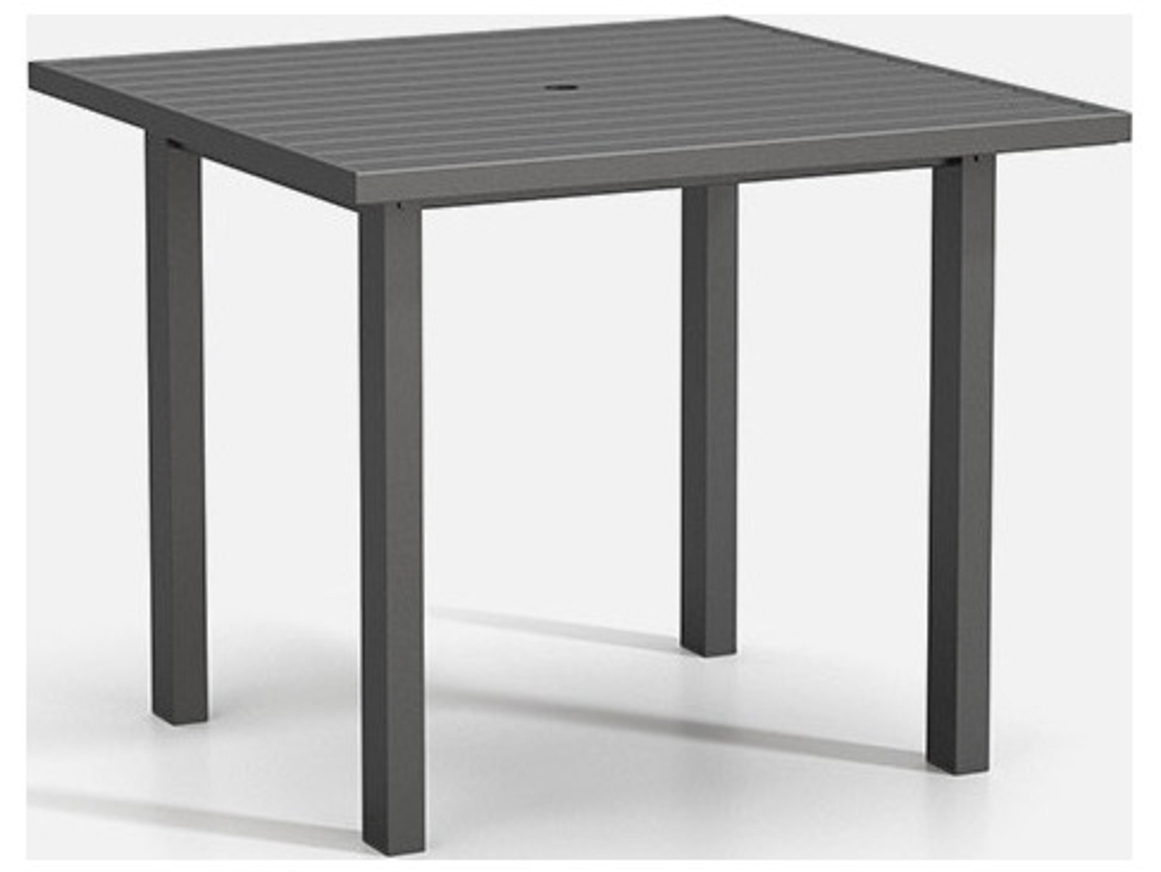 Homecrest Latitude Aluminum Square Post Base Outdoor Patio Counter Table