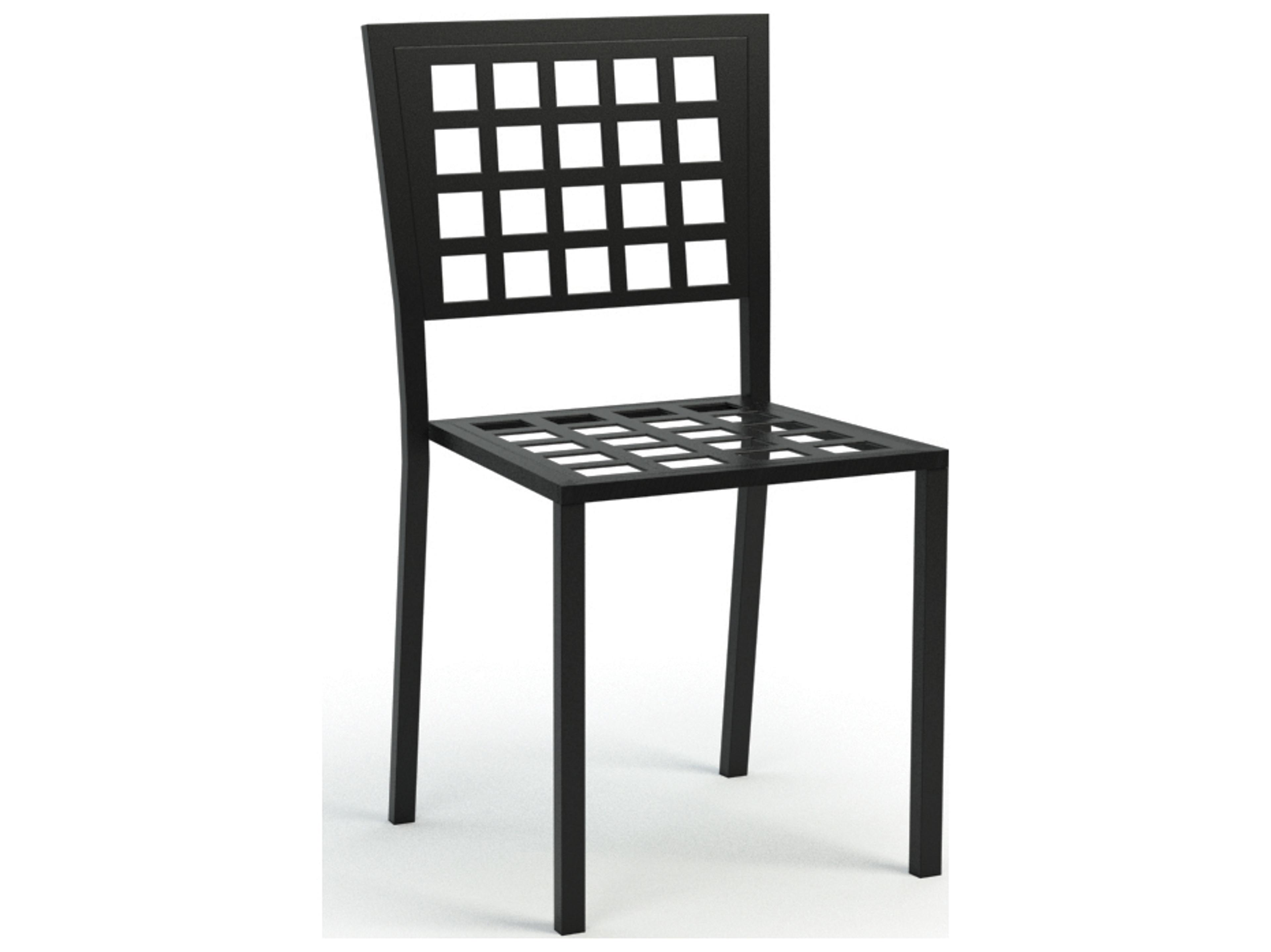 Homecrest Manhattan Steel Stackable Outdoor Dining Side Chair