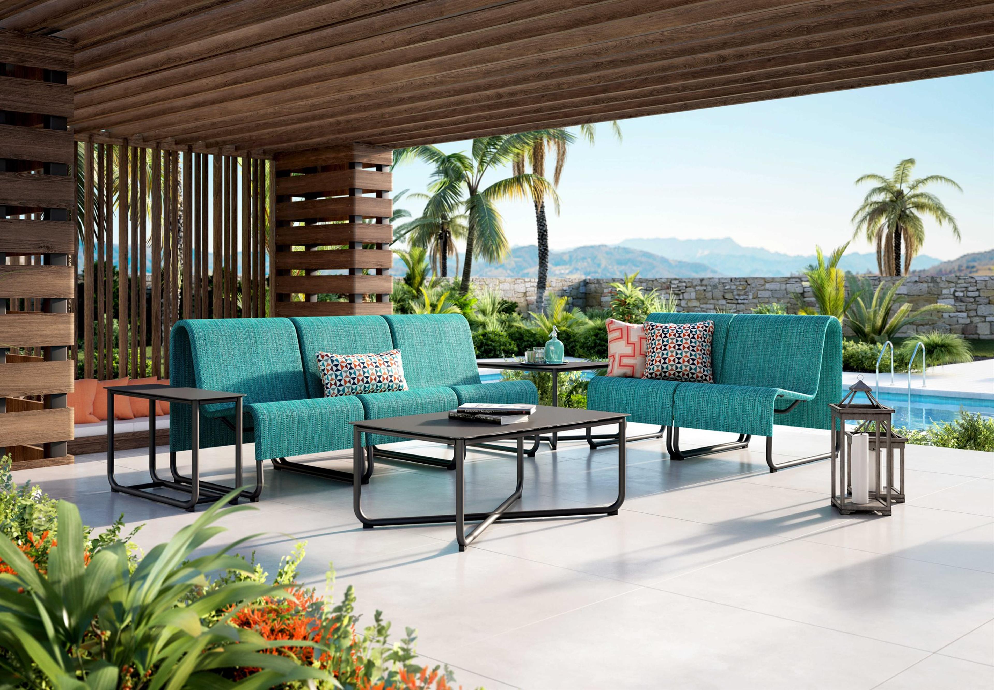 Homecrest Infiniti Air Sensation Sling Aluminum Outdoor Patio Lounge Set