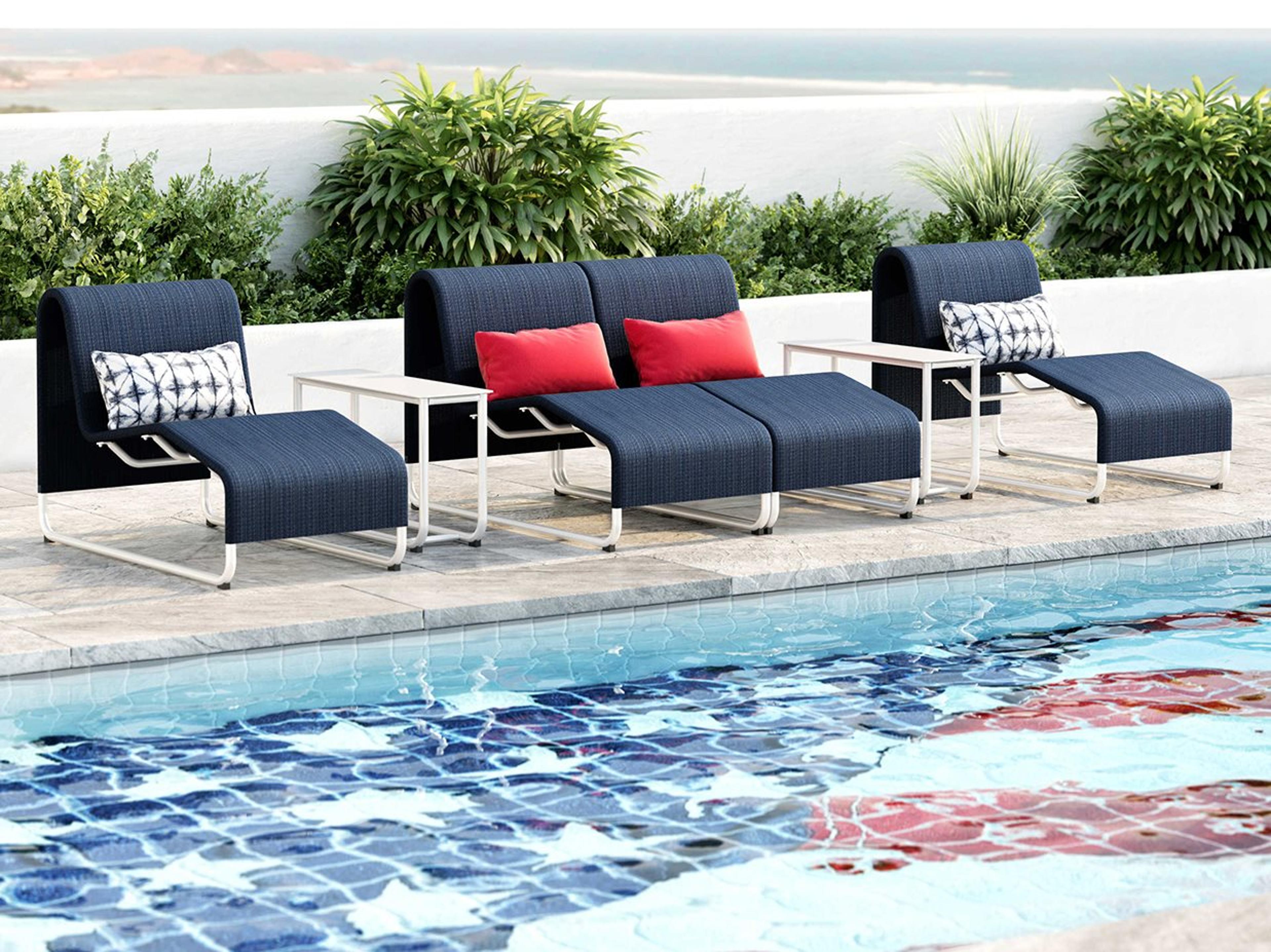 Homecrest Infiniti Air Sensation Sling Aluminum Outdoor Lounge Set