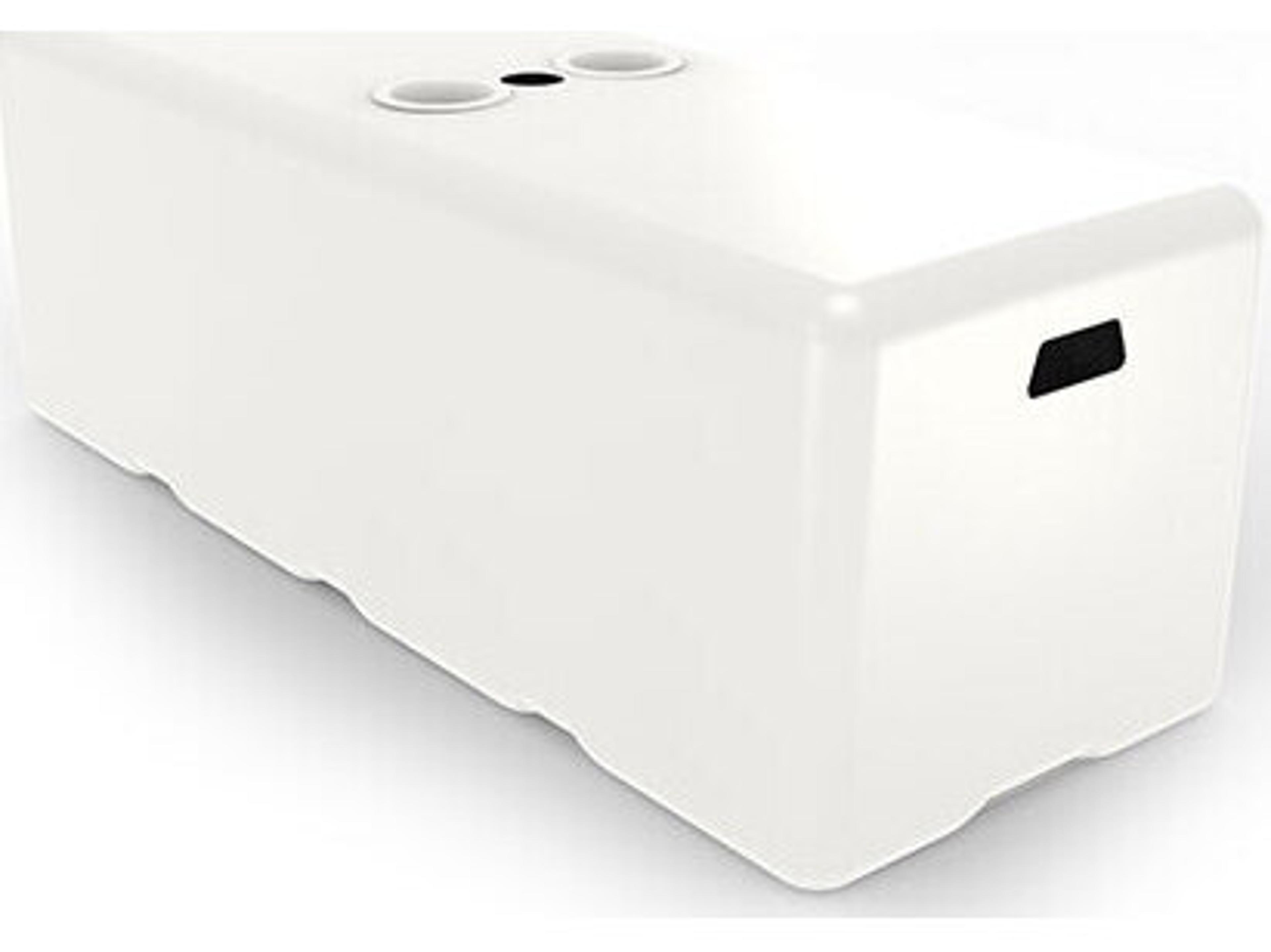 Homecrest In-pool Series Resin 47"W x 18"D Rectangular Coffee Table/Bench with Umbrella Hole