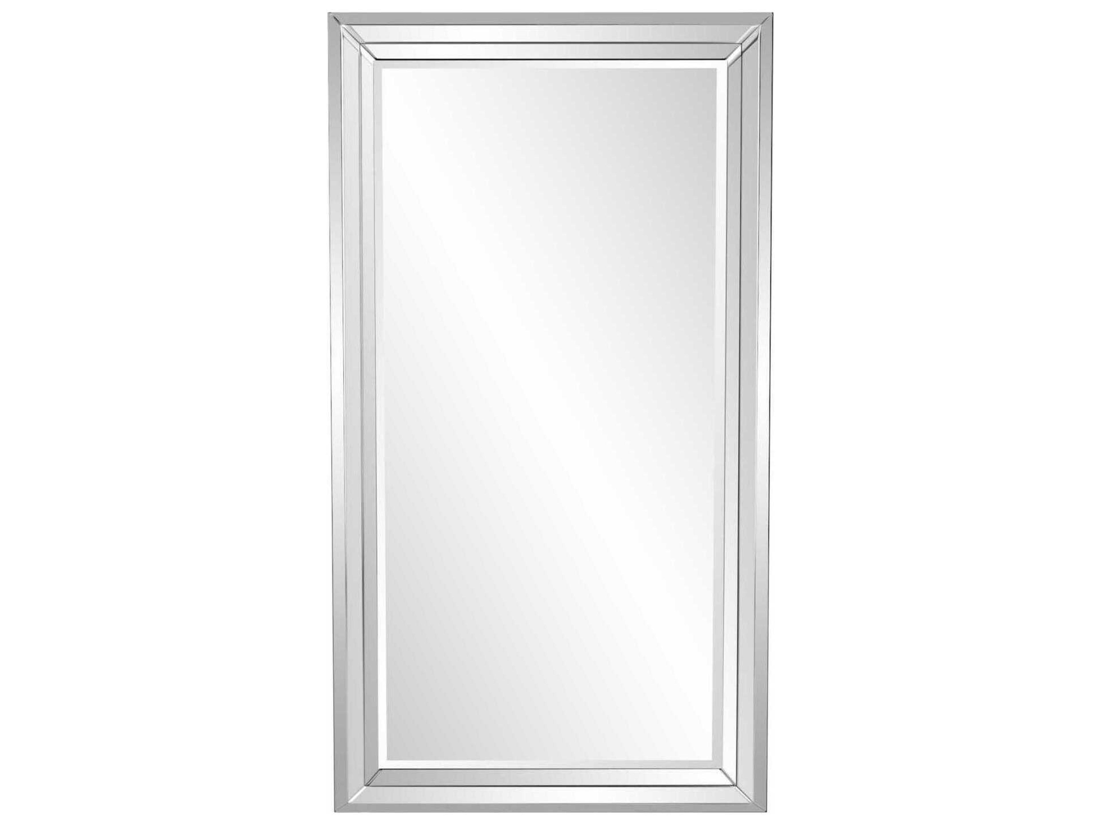 Howard Elliott Omni Silver Rectangular Wall Mirror
