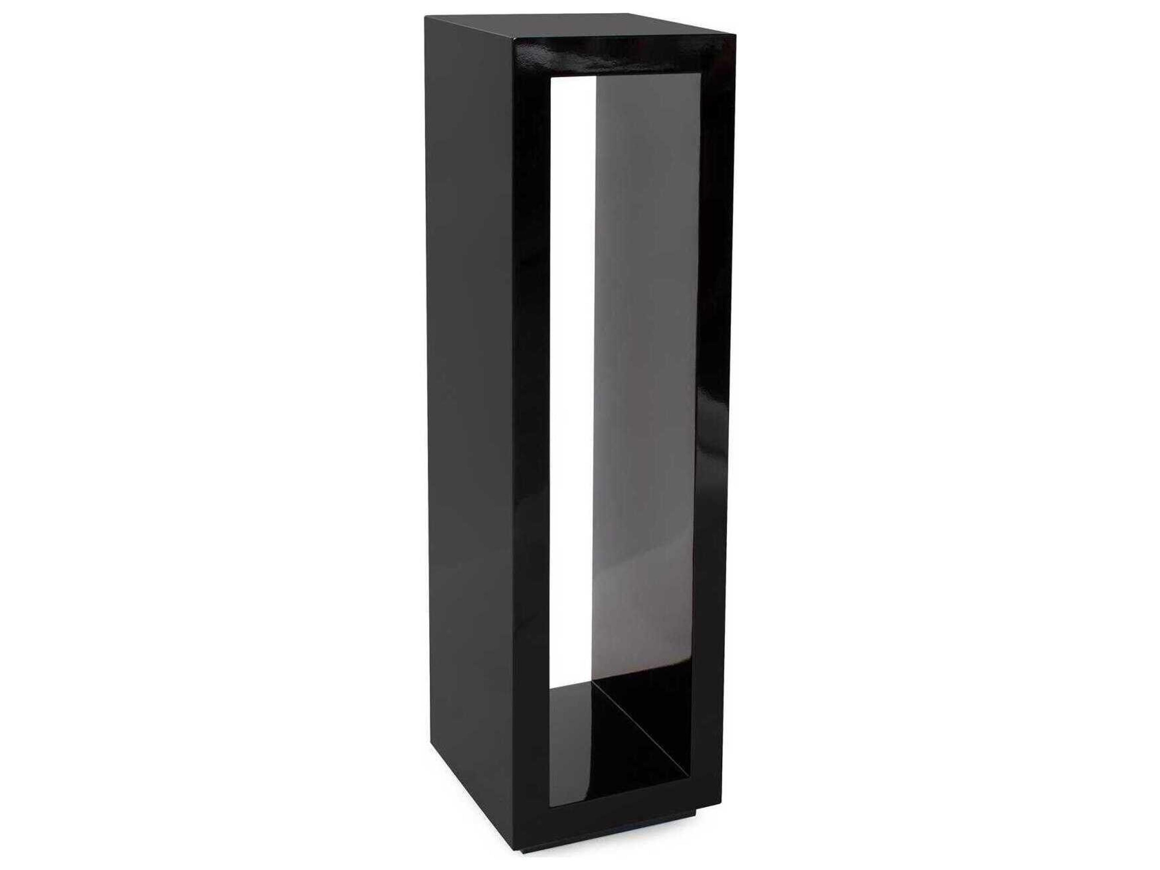 Howard Elliott Nero Square Wood Glossy Black End Table