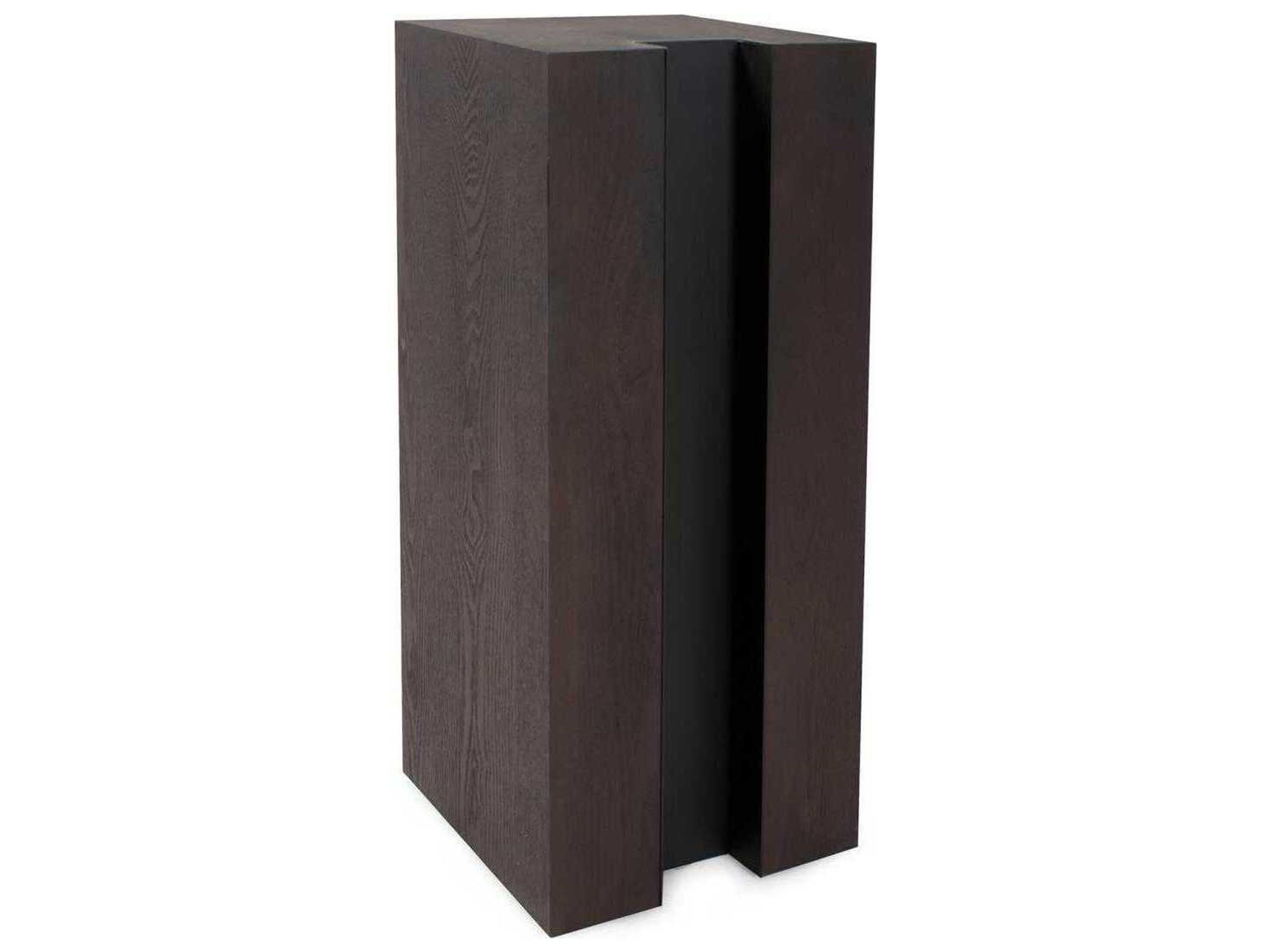 Howard Elliott Bertoia Rectangular Wood Walnut End Table