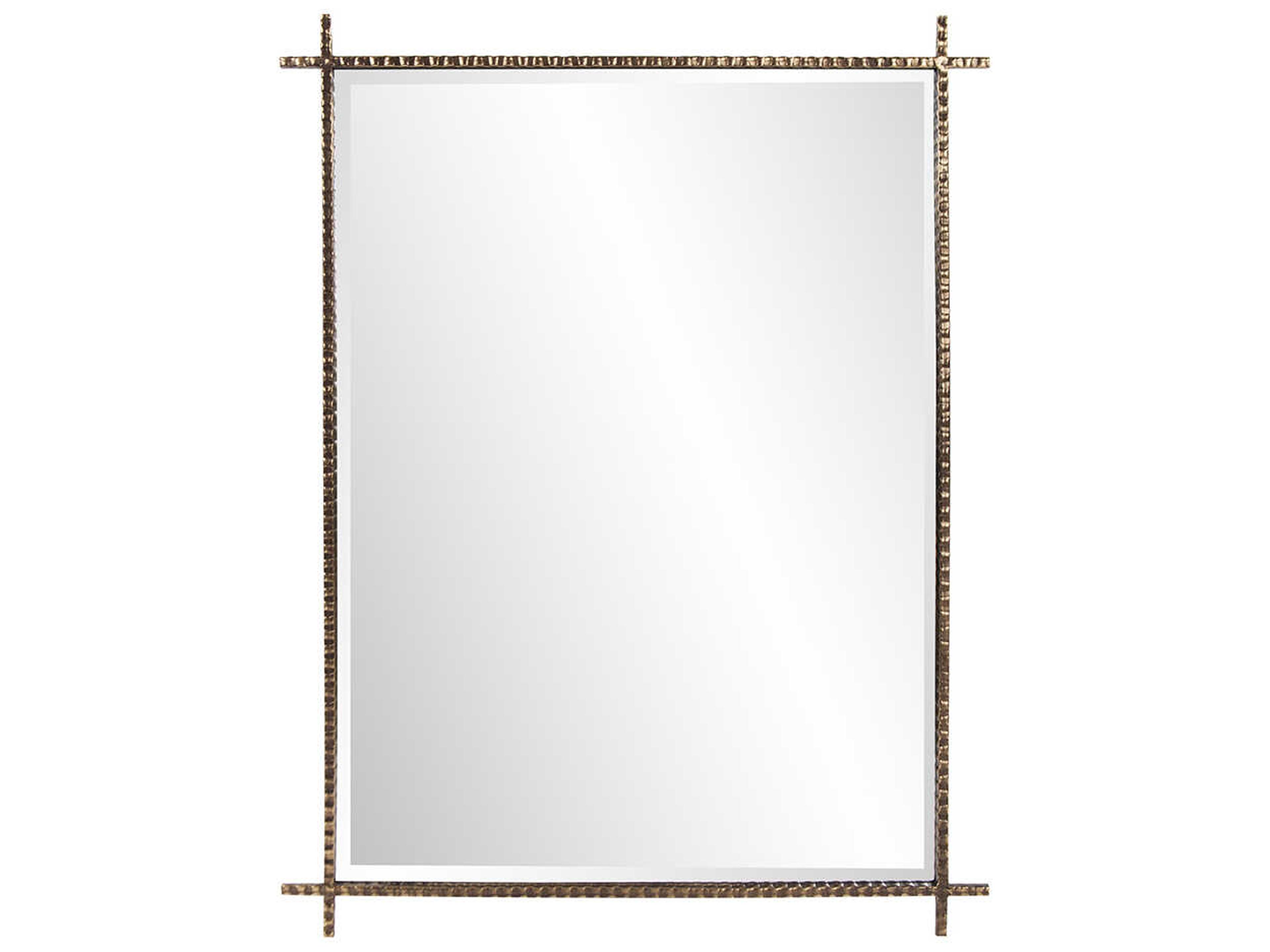 Howard Elliott Isarno Bronze Rectangular Wall Mirror