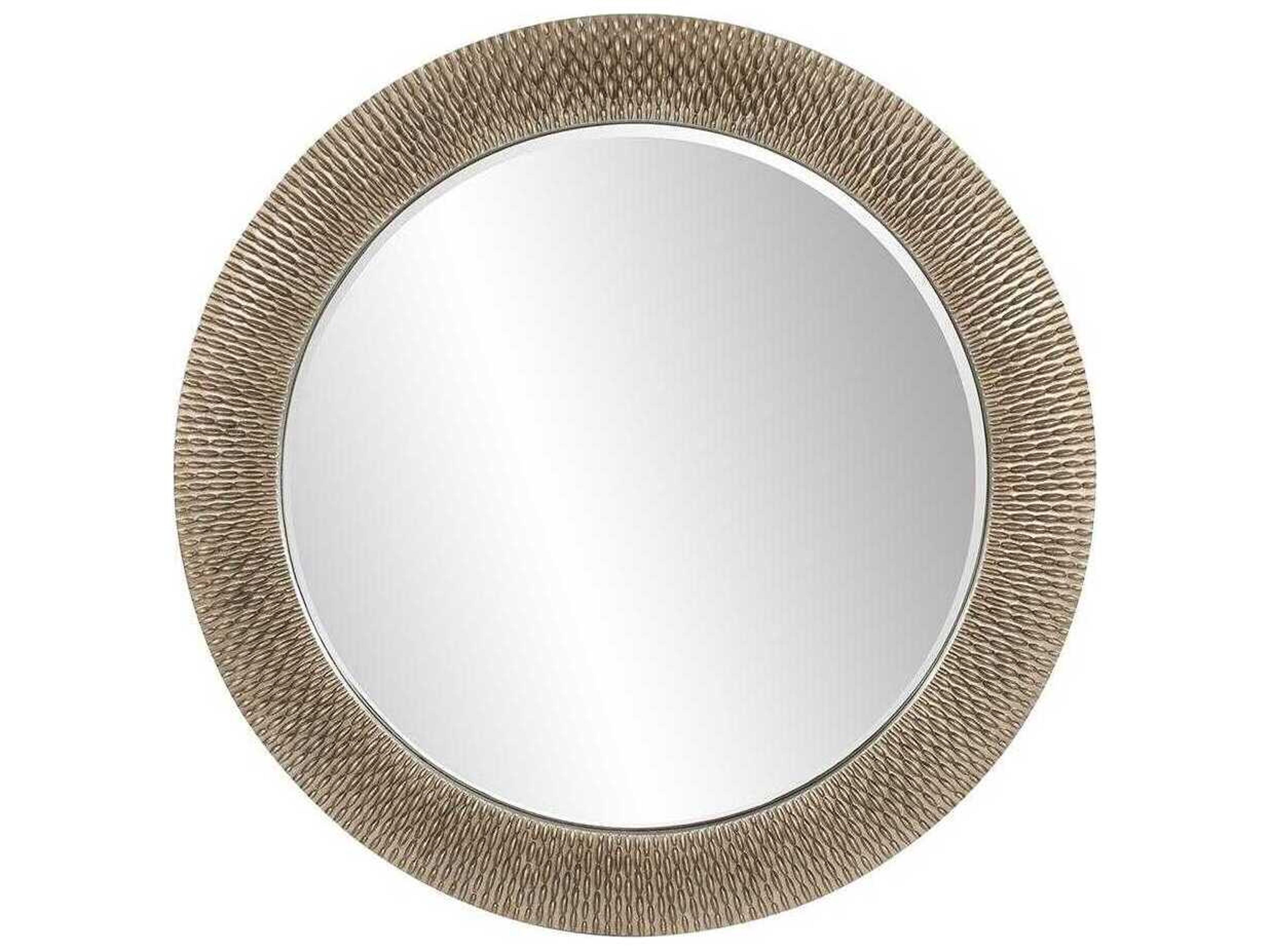Howard Elliott Bergman Champagne Round Wall Mirror
