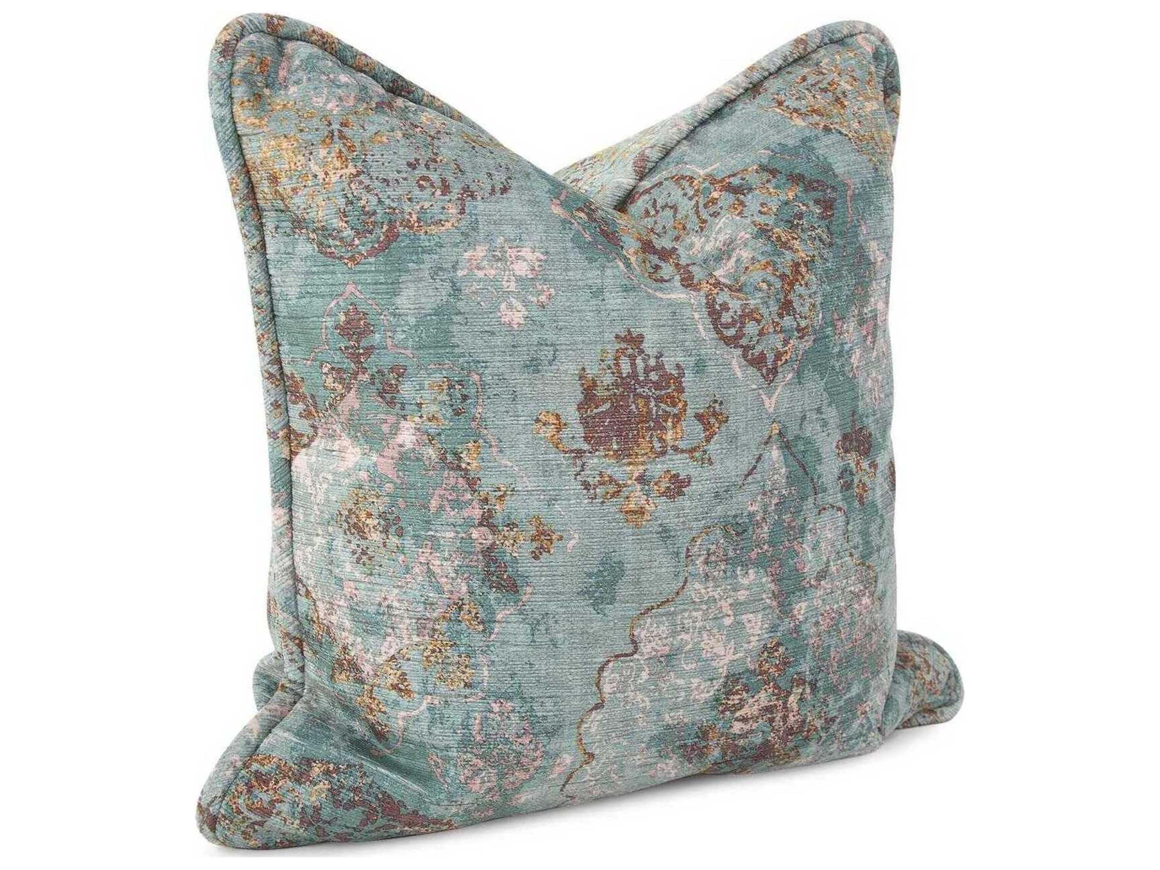 Howard Elliott Baroque Teal Pillow