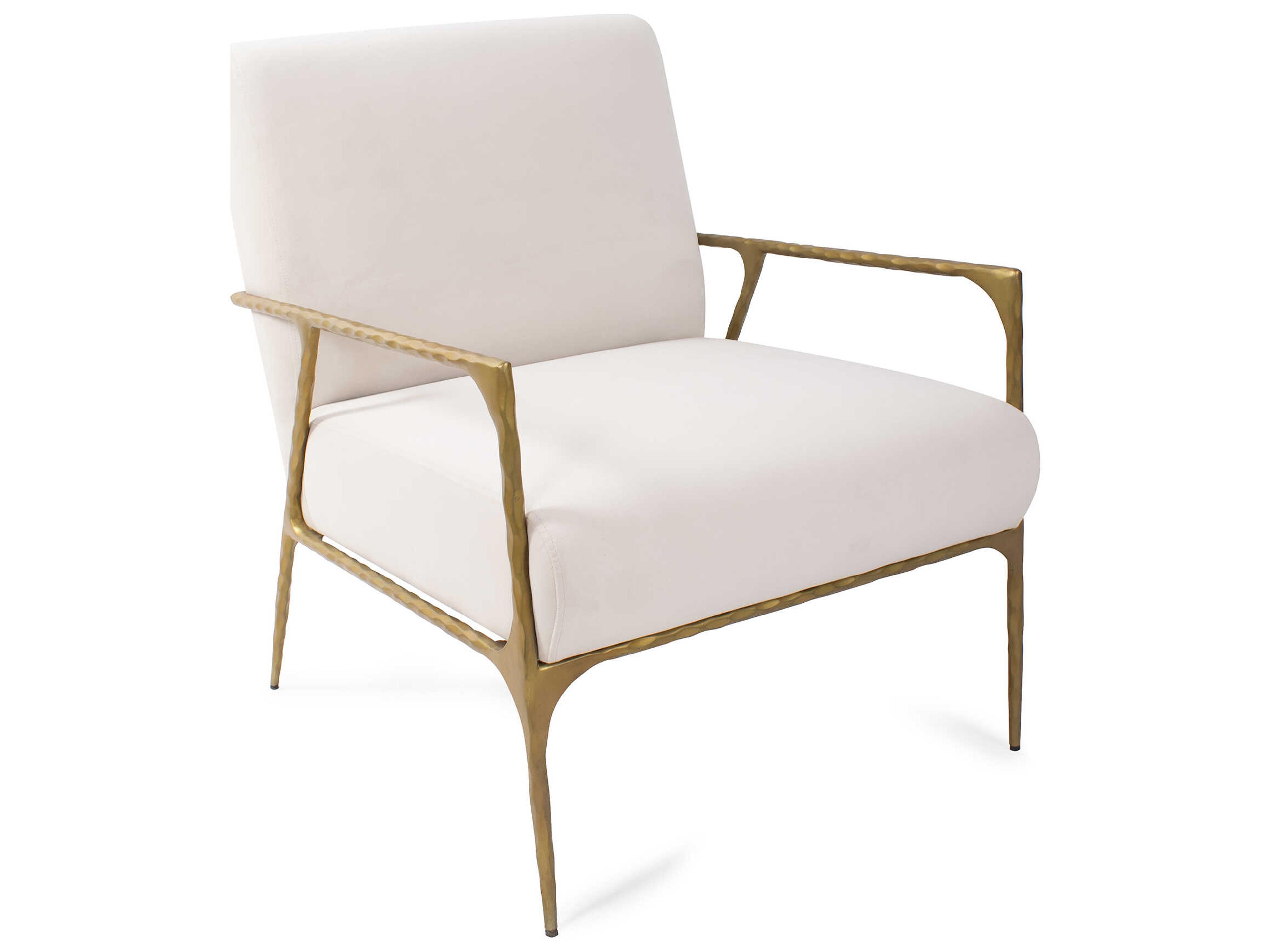 Howard Elliott Stanton White Fabric Accent Chair