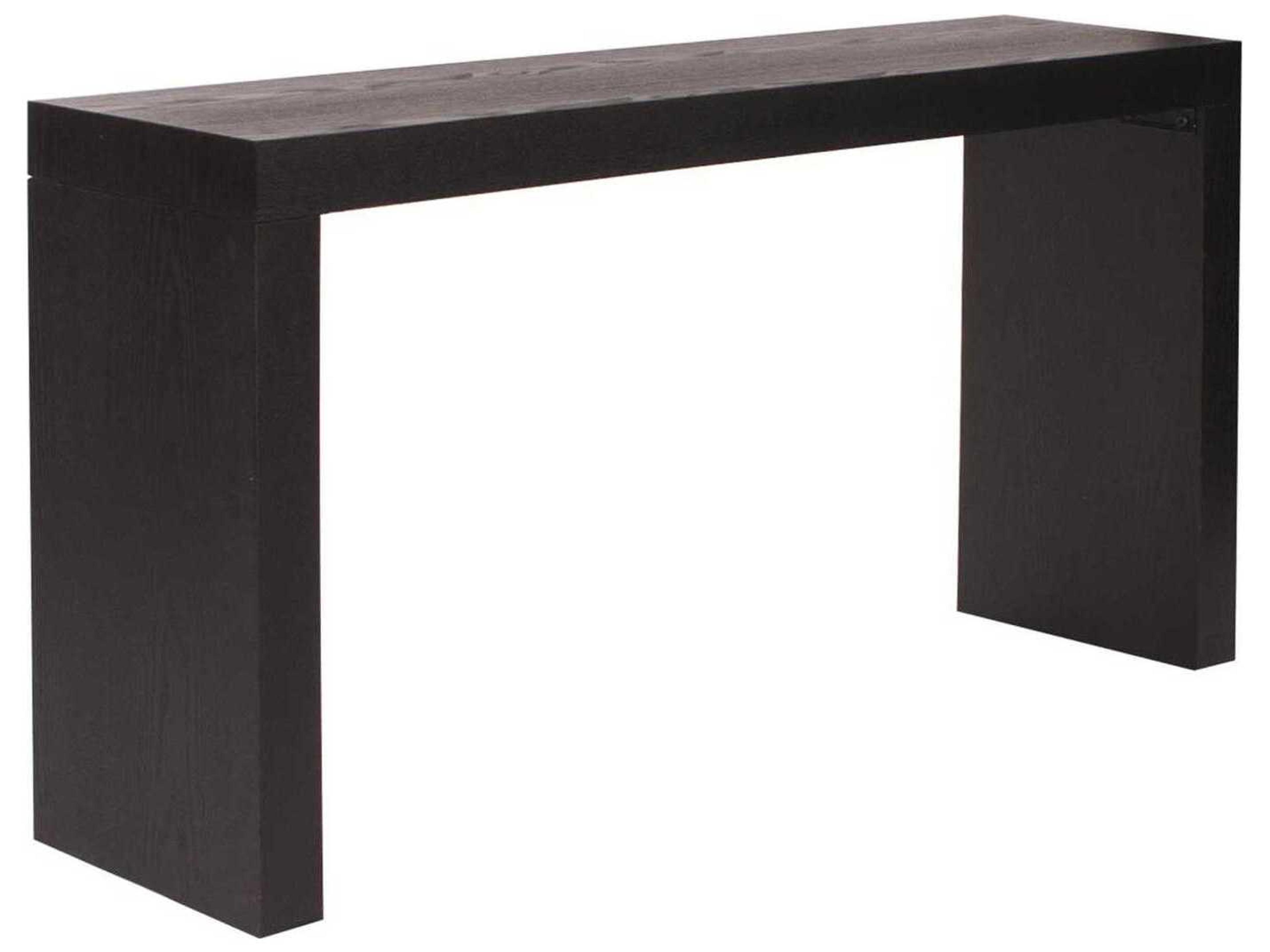 Howard Elliott Rectangular Wood Black Console Table
