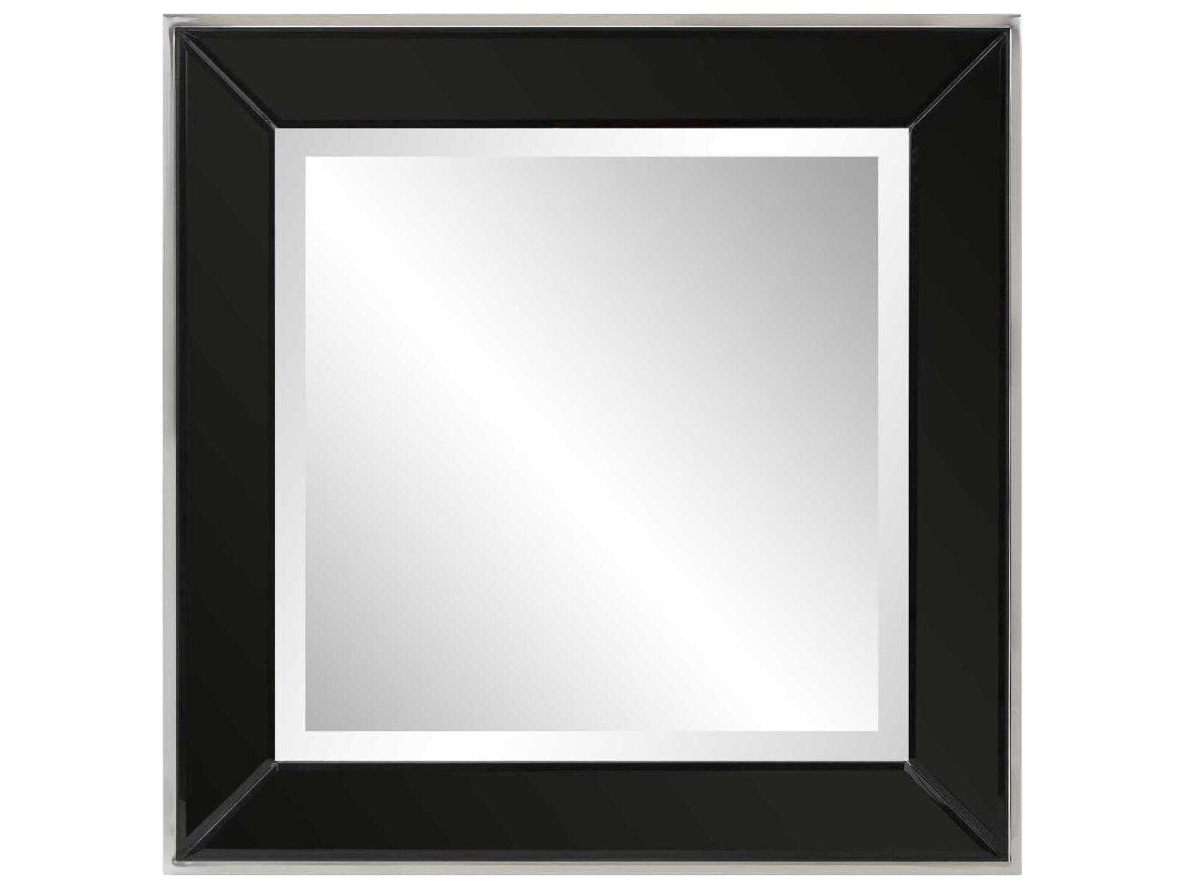Howard Elliott Devon Black Square Wall Mirror