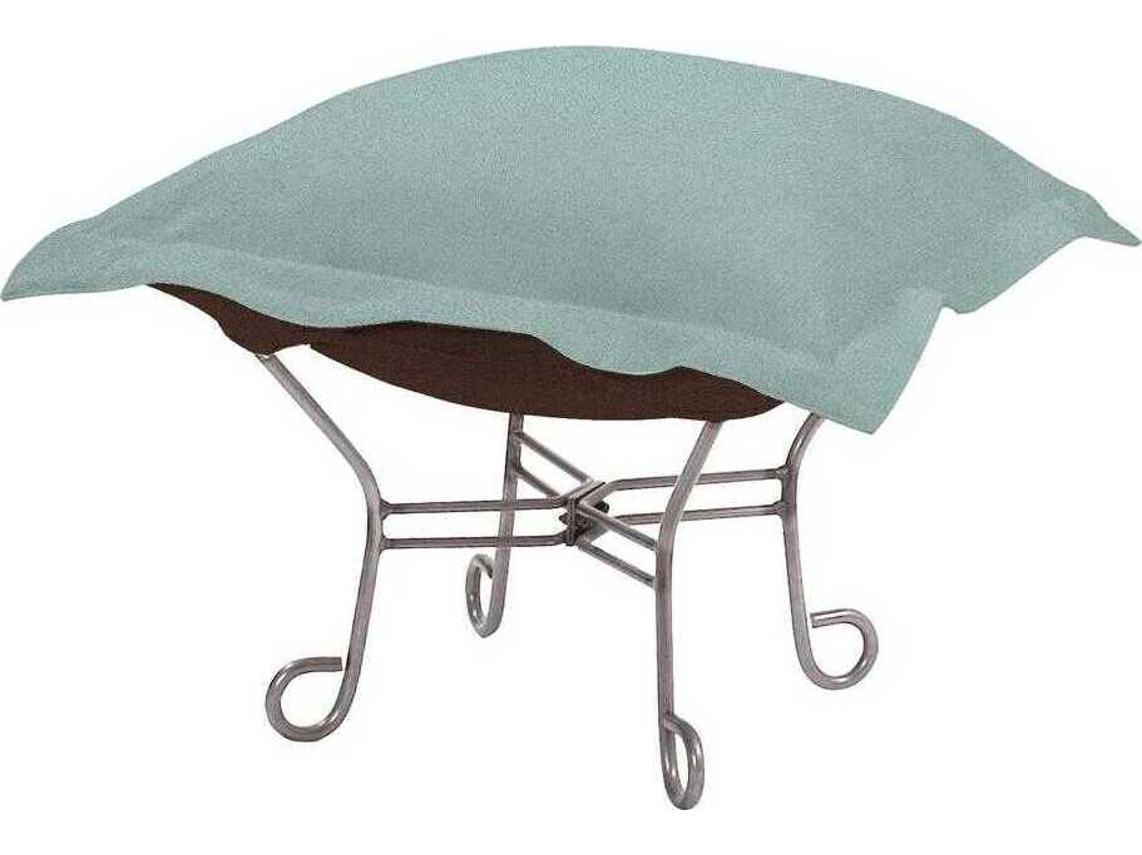 Howard Elliott Scroll Puff Upholstered Ottoman