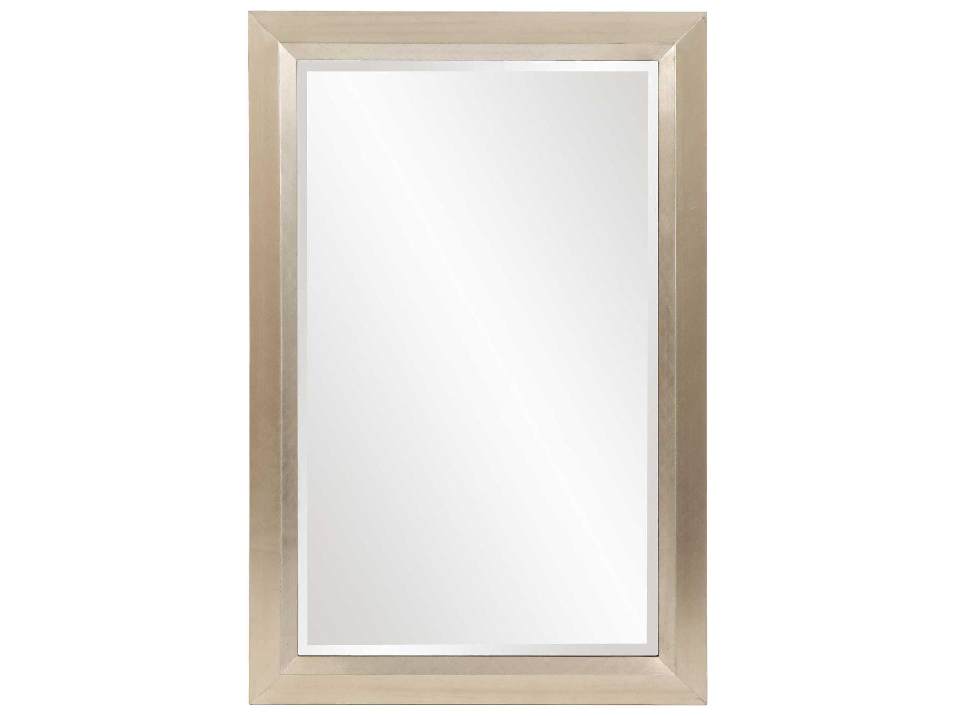 Howard Elliott Avery Champagne Silver Rectangular Wall Mirror