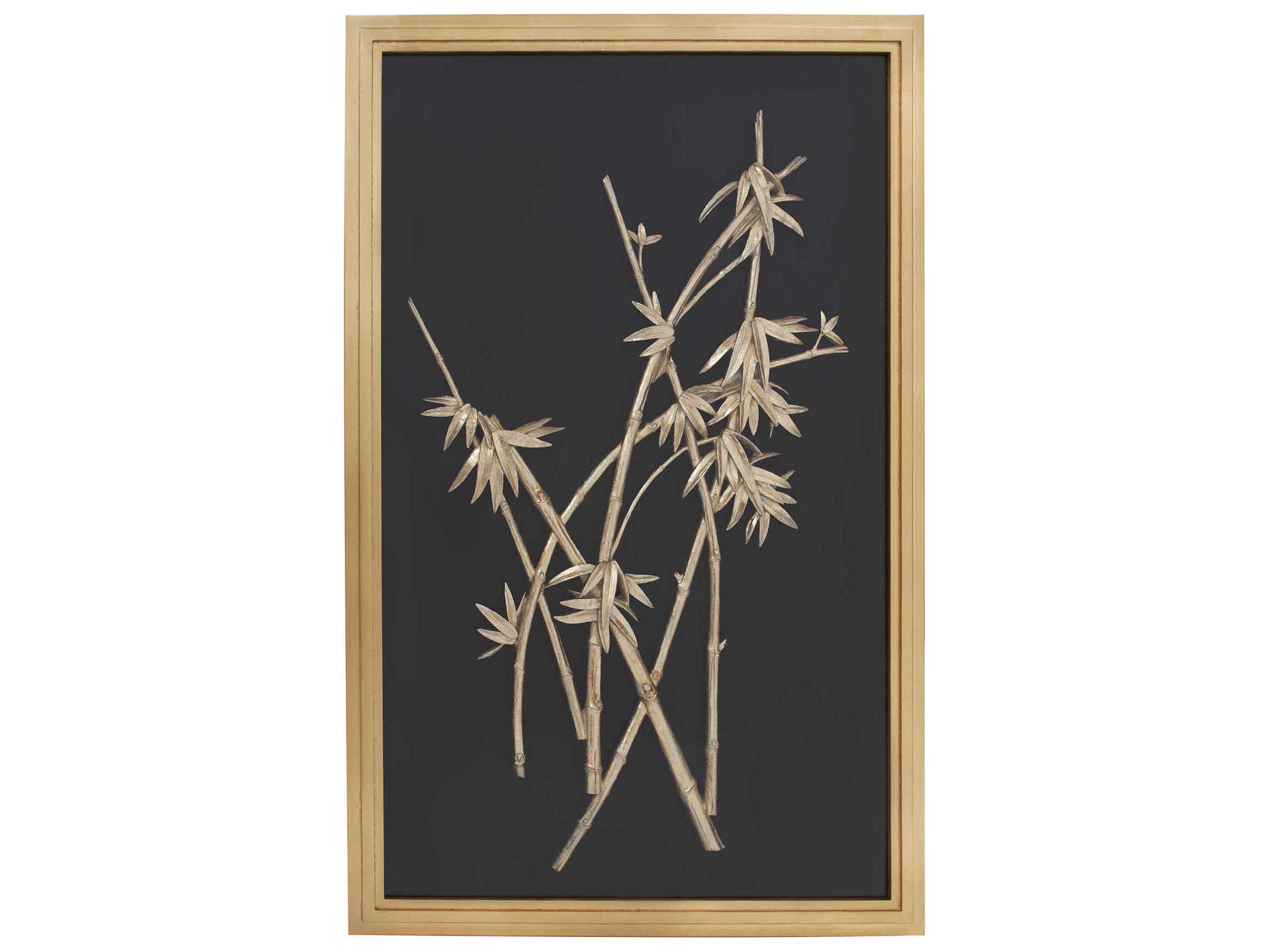 Howard Elliott Gold Bamboo Wood Wall Art