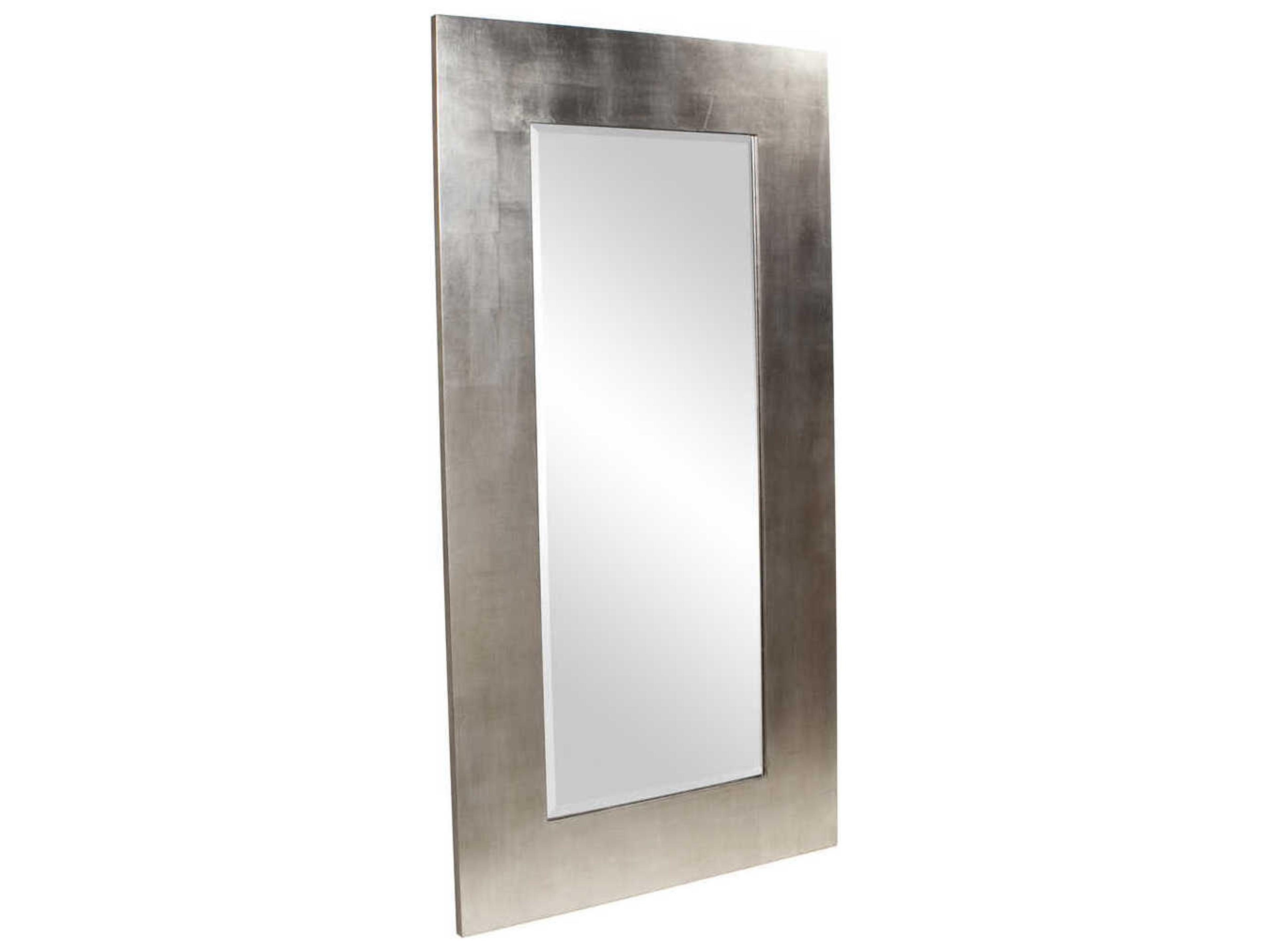 Howard Elliott Sonic Silver Leaf Rectangular Wall Mirror