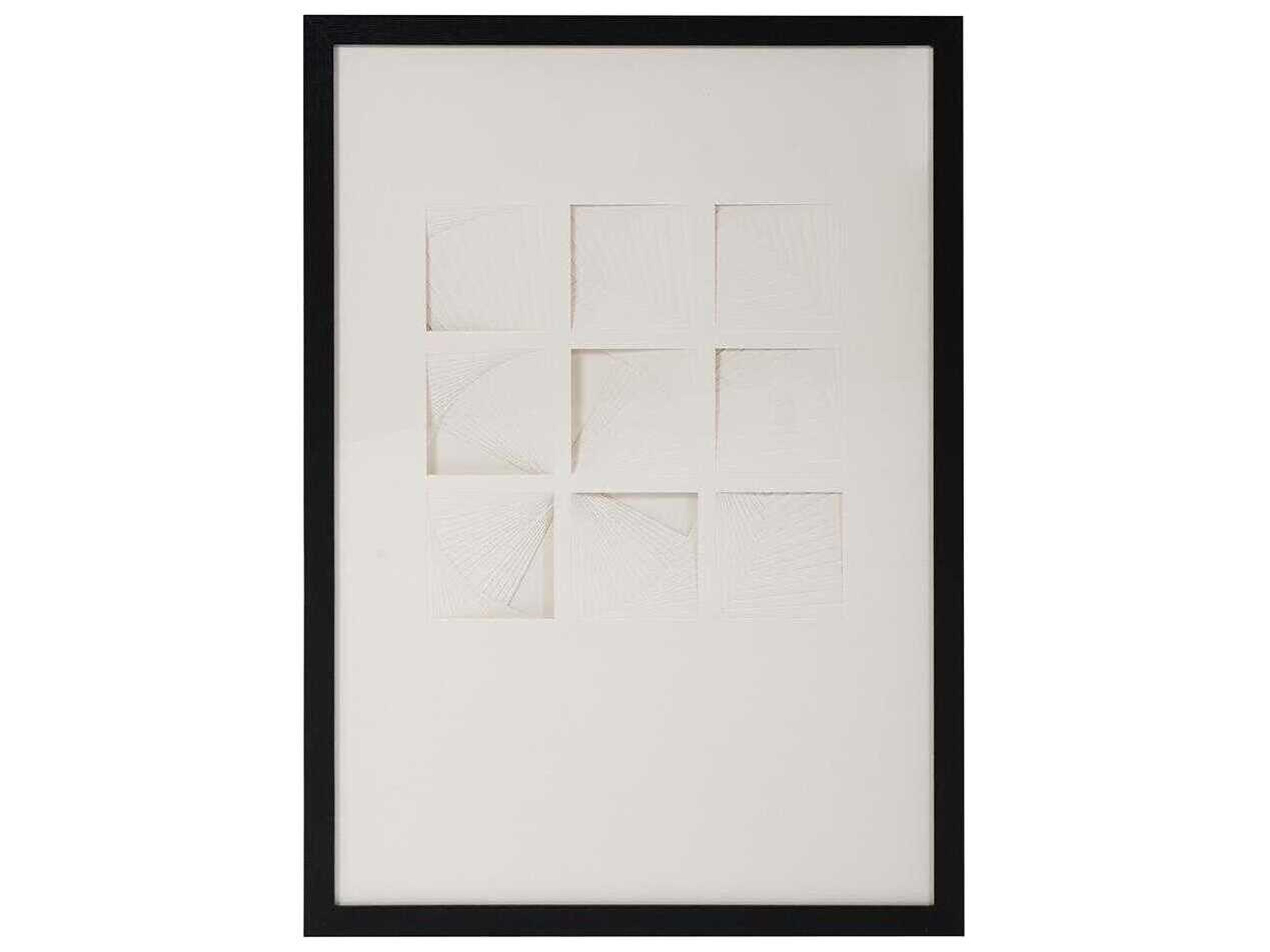 Howard Elliott Dimensional Paper Squares Shadowbox Art