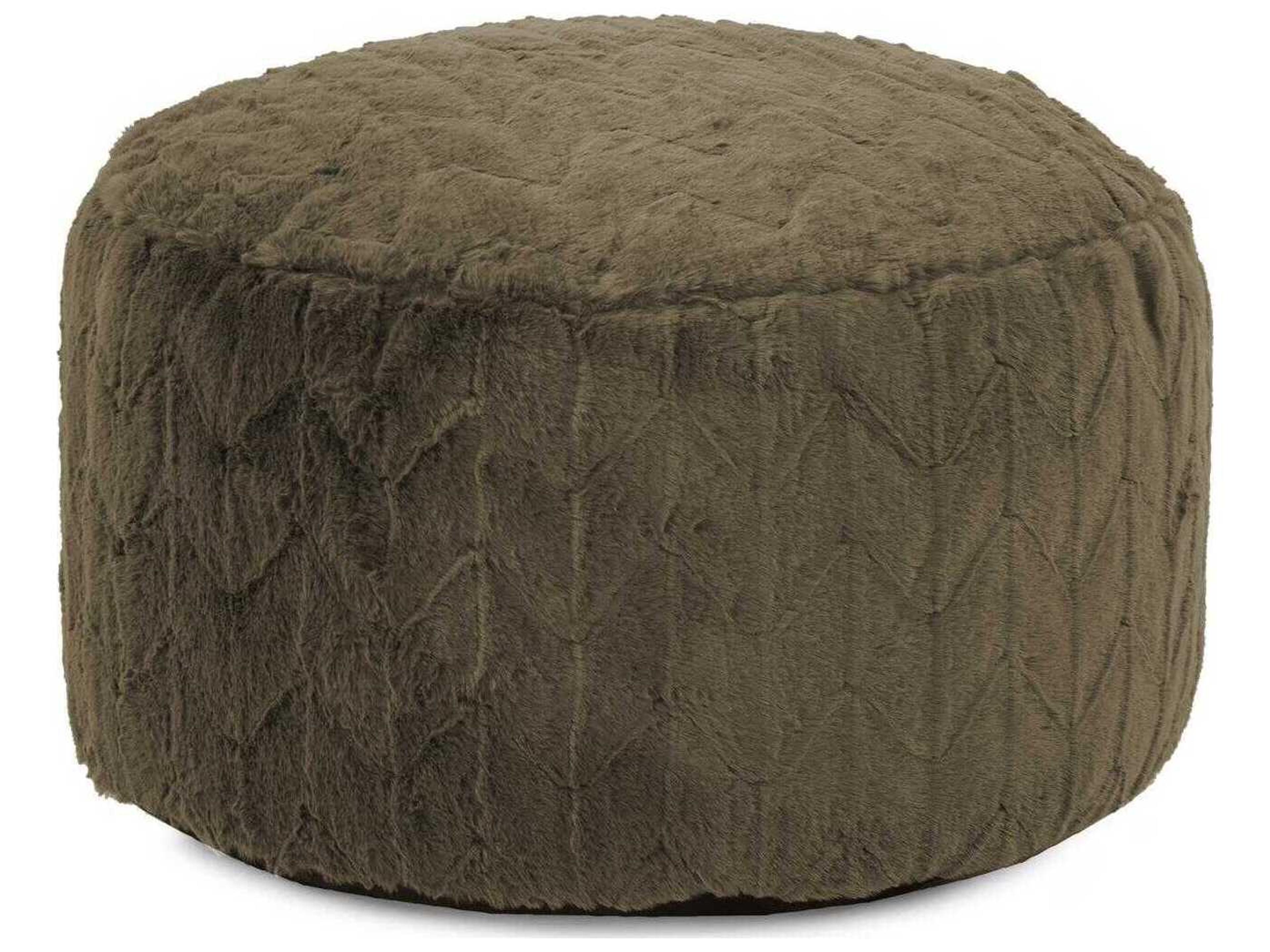 Howard Elliott Angora Moss Foot Pouf