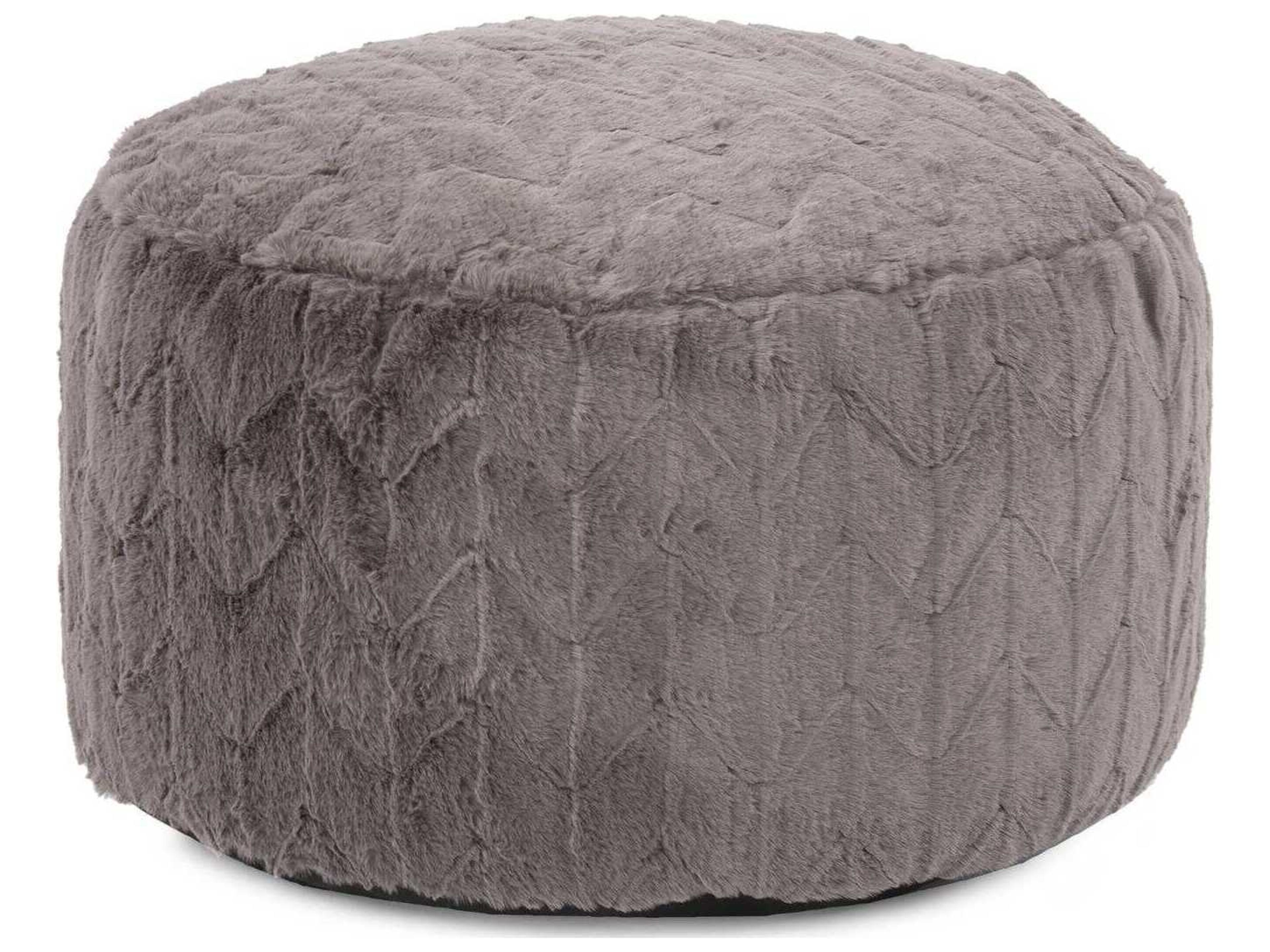 Howard Elliott Angora Stone Foot Pouf