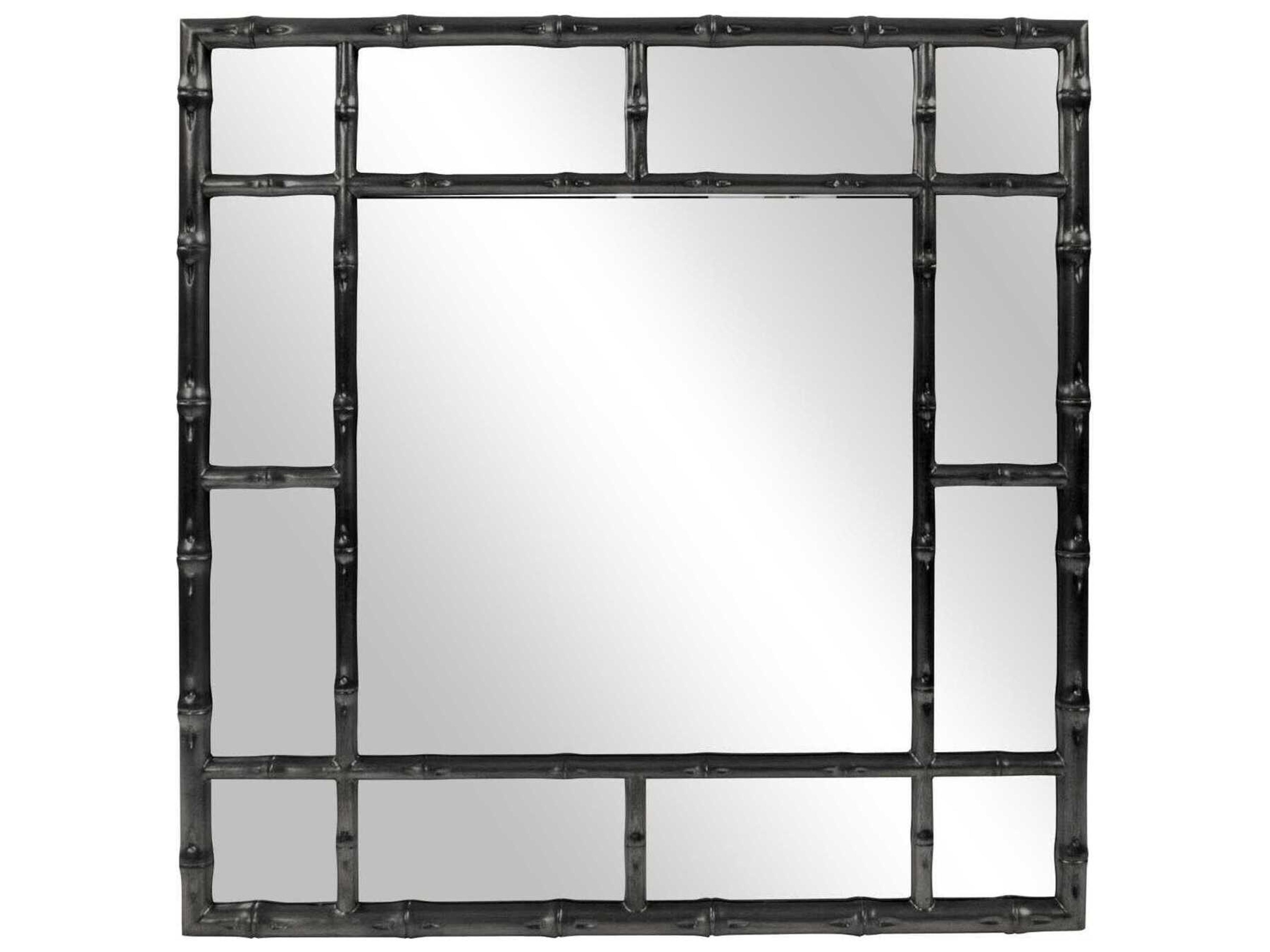 Howard Elliott Bamboo Square Wall Mirror