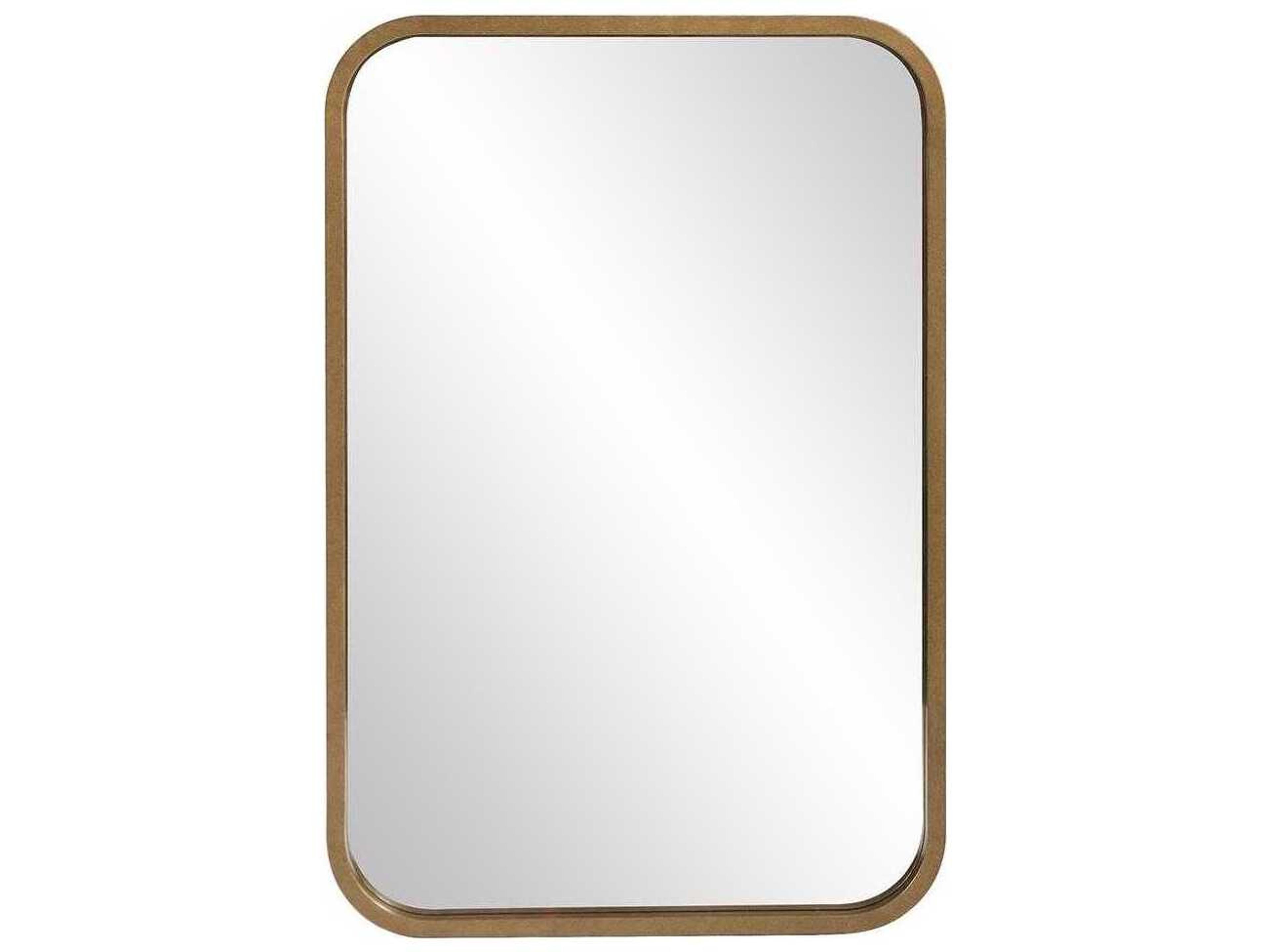 Howard Elliott Marcello Bronze Rectangular Wall Mirror