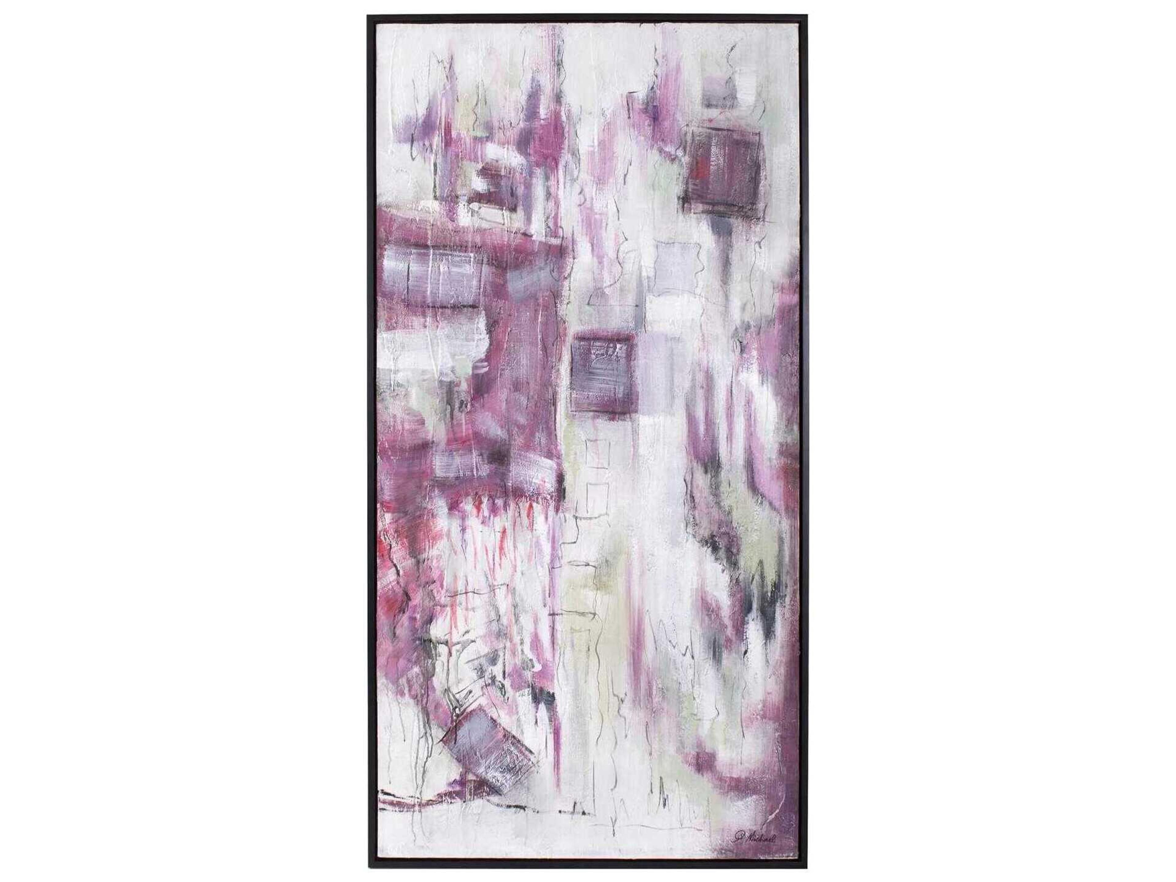 Howard Elliott Color Me Pink Hand Painted Wall Art