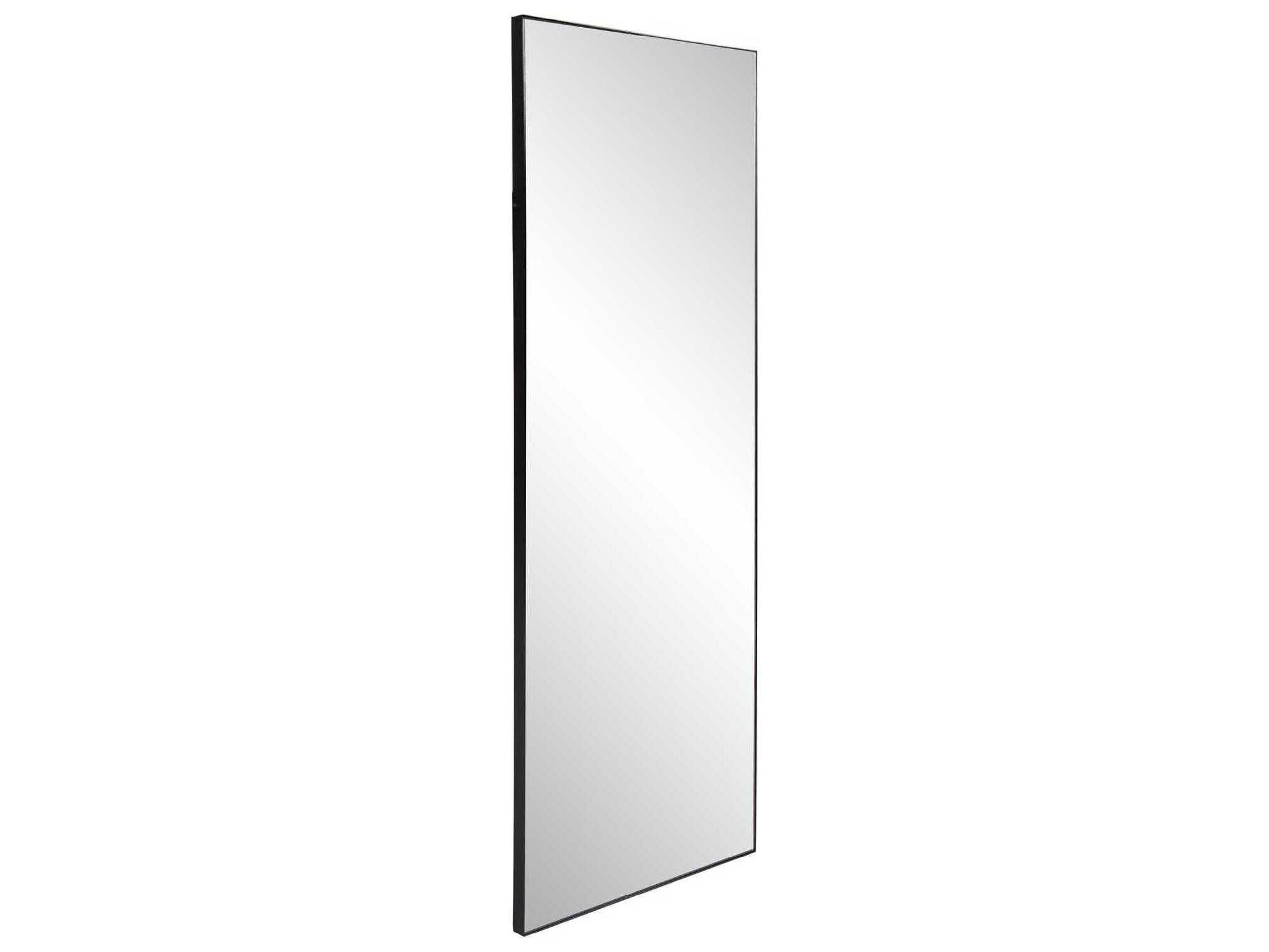 Howard Elliott Van Buren Black Rectangular Wall Mirror