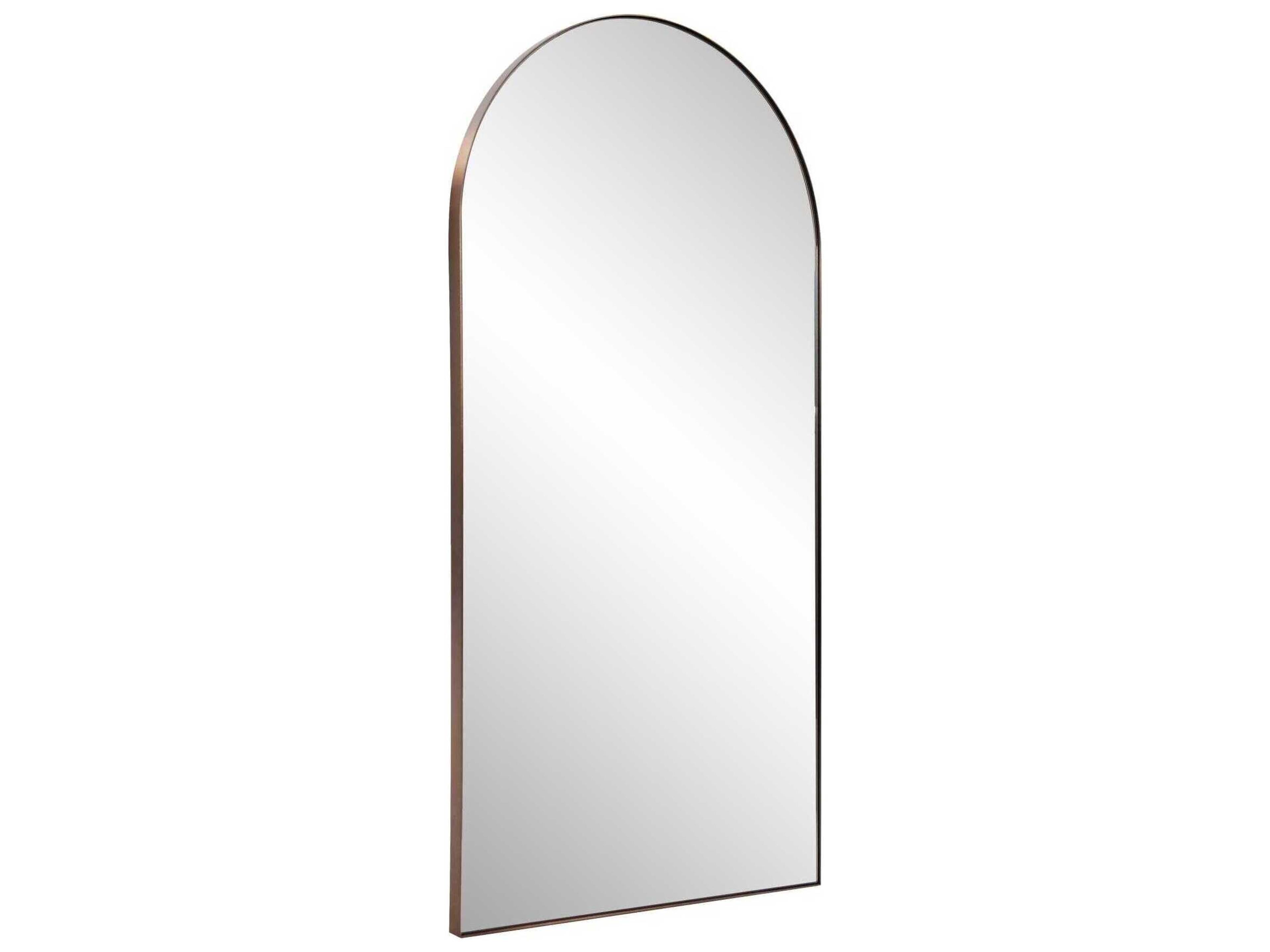 Howard Elliott Van Buren Brass Wall Mirror