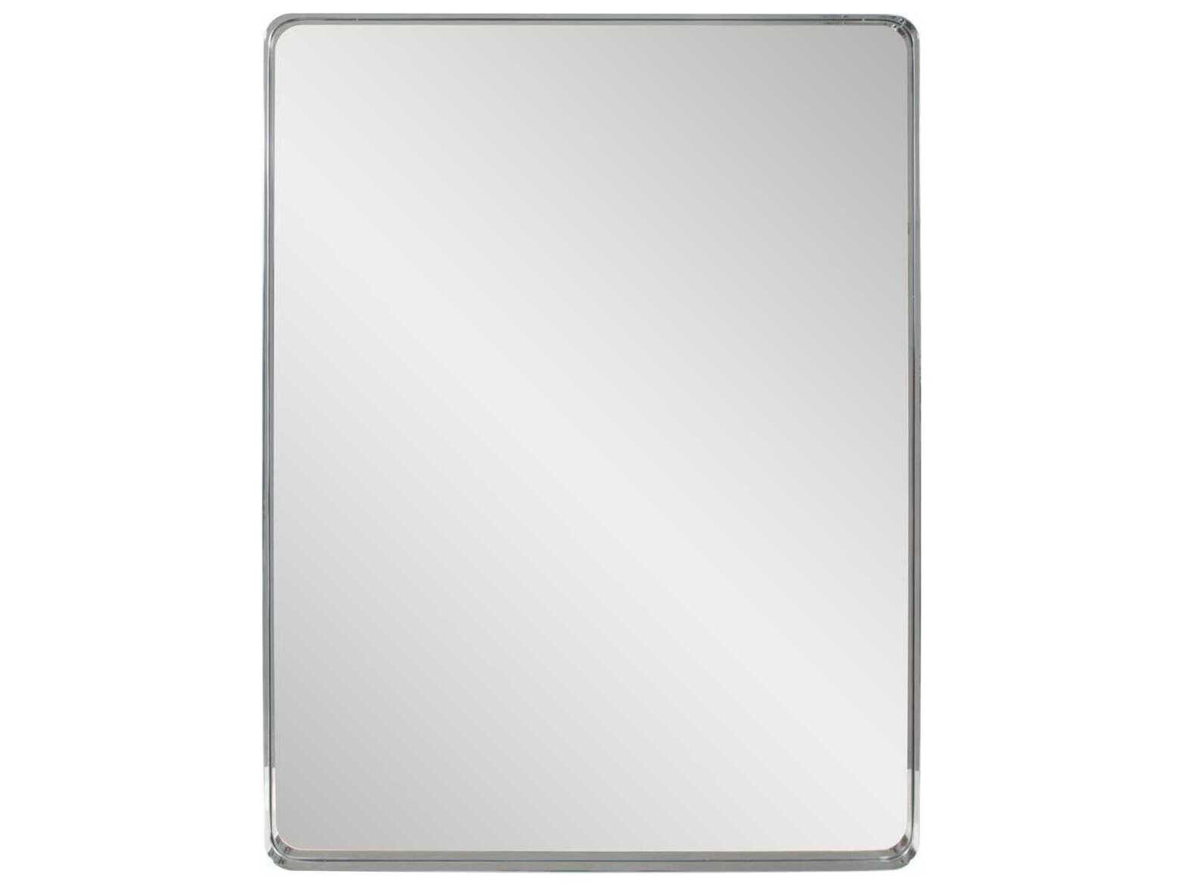 Howard Elliott Steele Silver Rectangular Wall Mirror