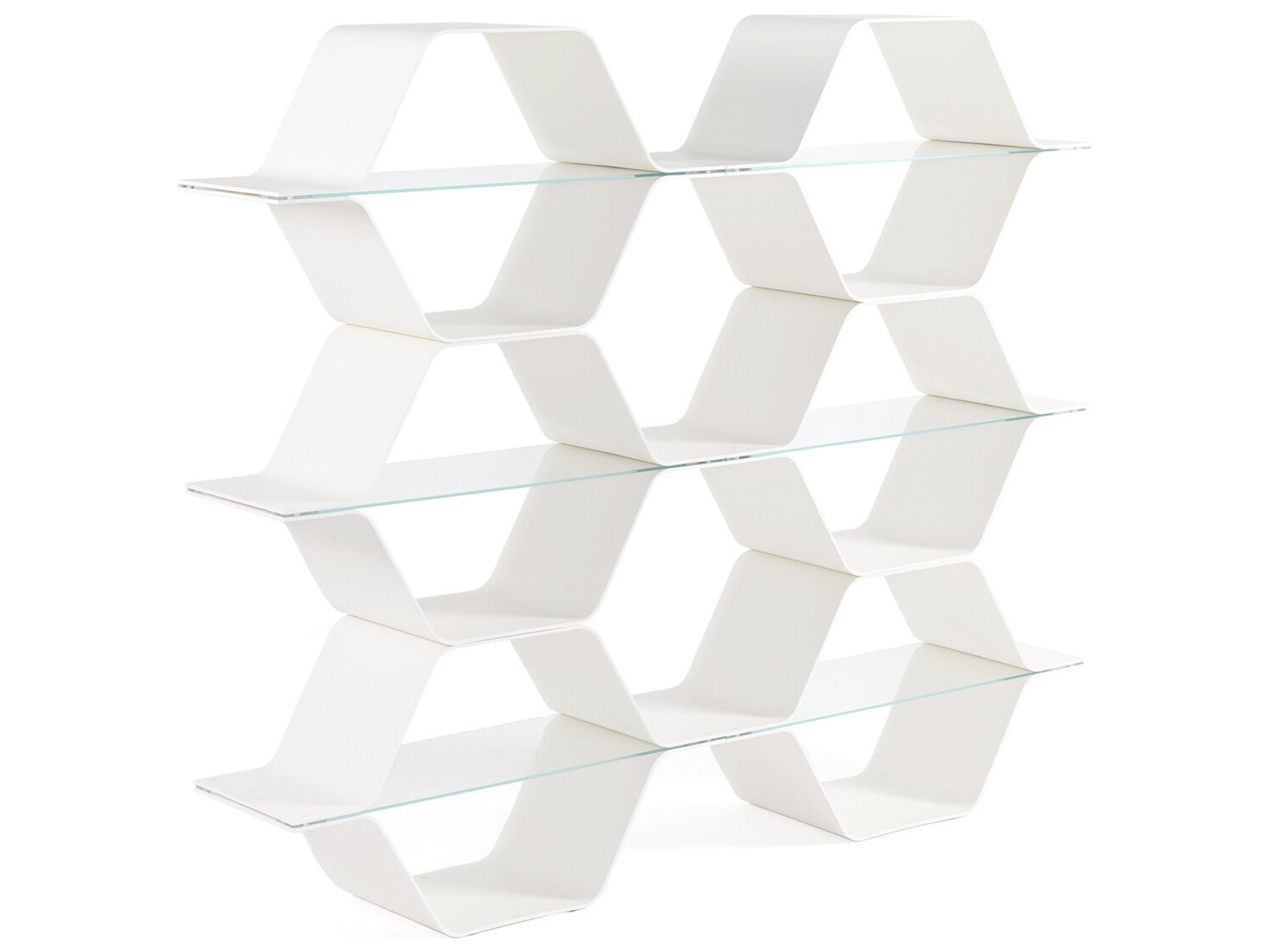 Heller Honeycomb Modular Shelving - White - Configuration D