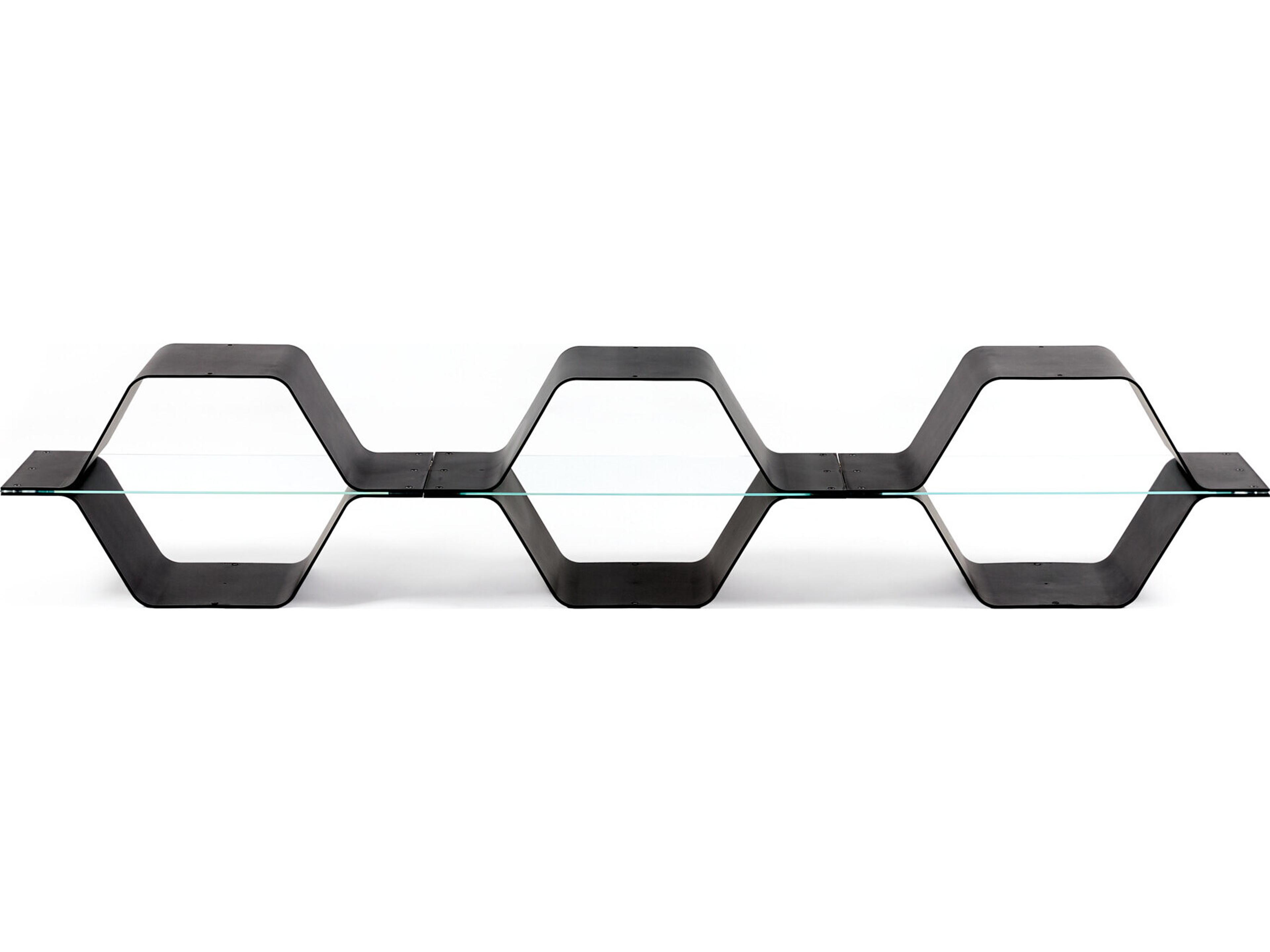 Heller Honeycomb Modular Shelving - Black - Configuration C