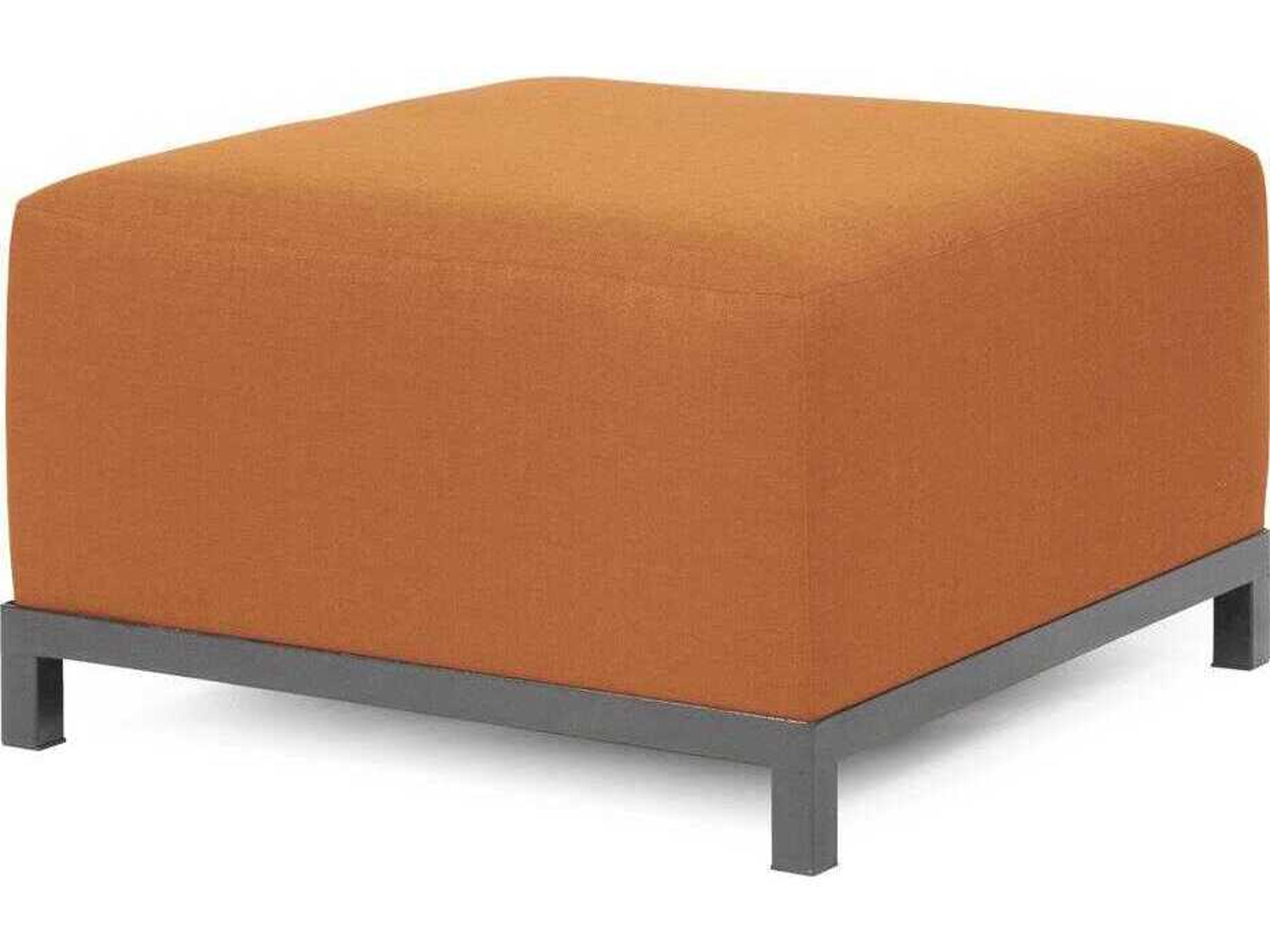 Howard Elliott Outdoor Axis Seascape Canyon Fabric Cushion Ottoman