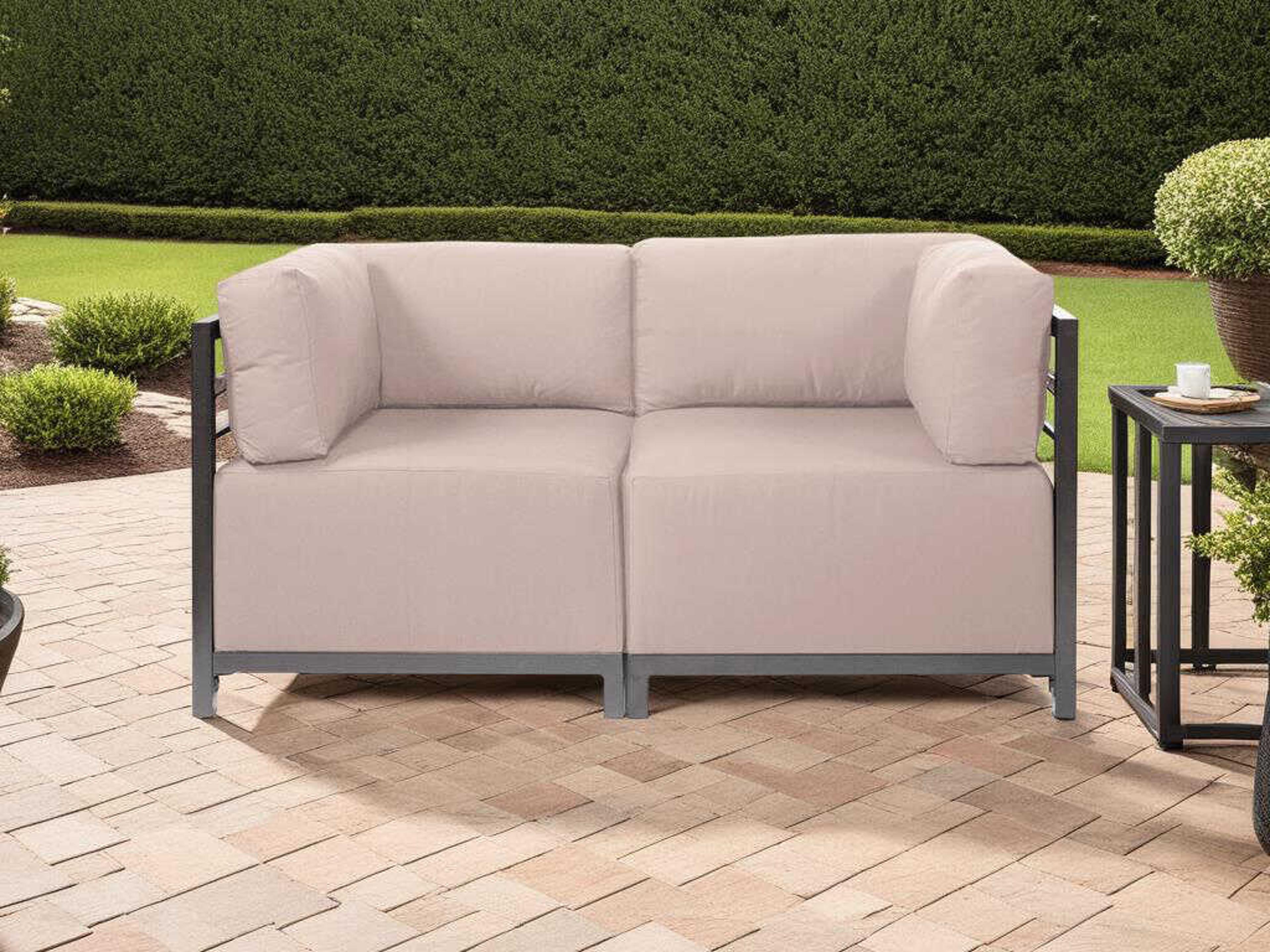 Howard Elliott Outdoor Axis Seascape Sand Fabric Cushion Loveseat