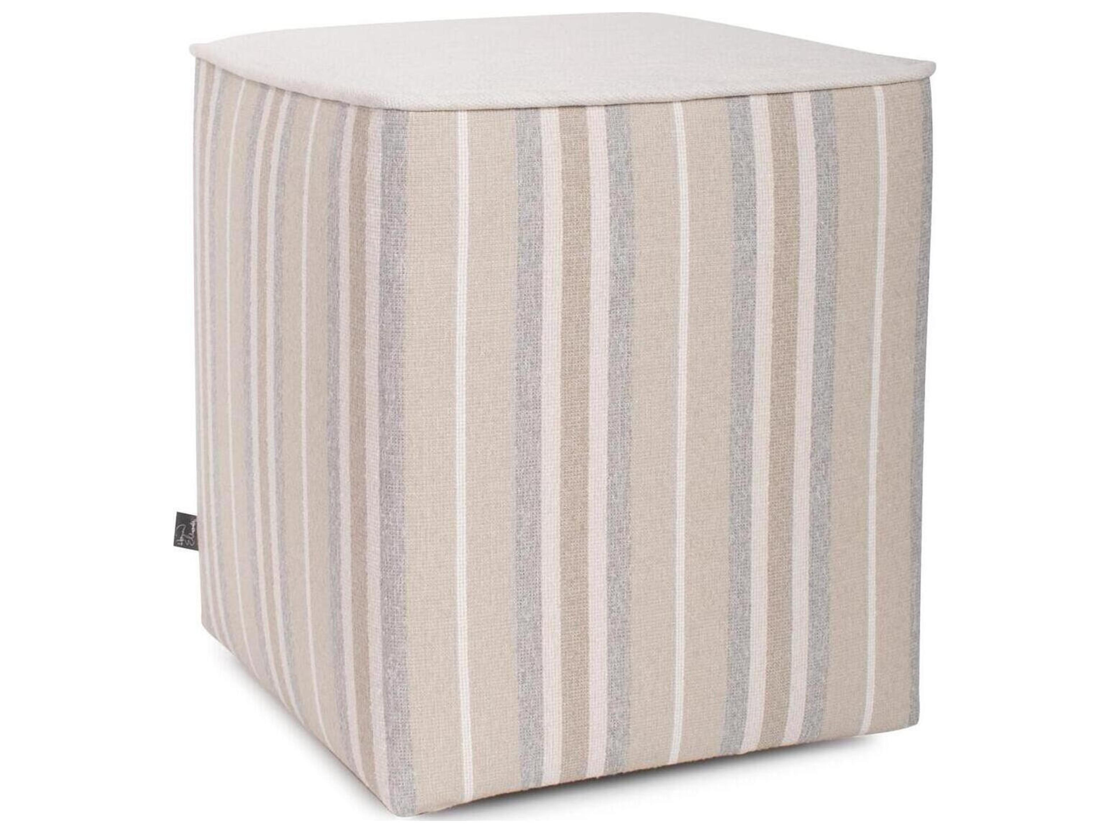 Universal Dune Sand Fabric Cushion Ottoman