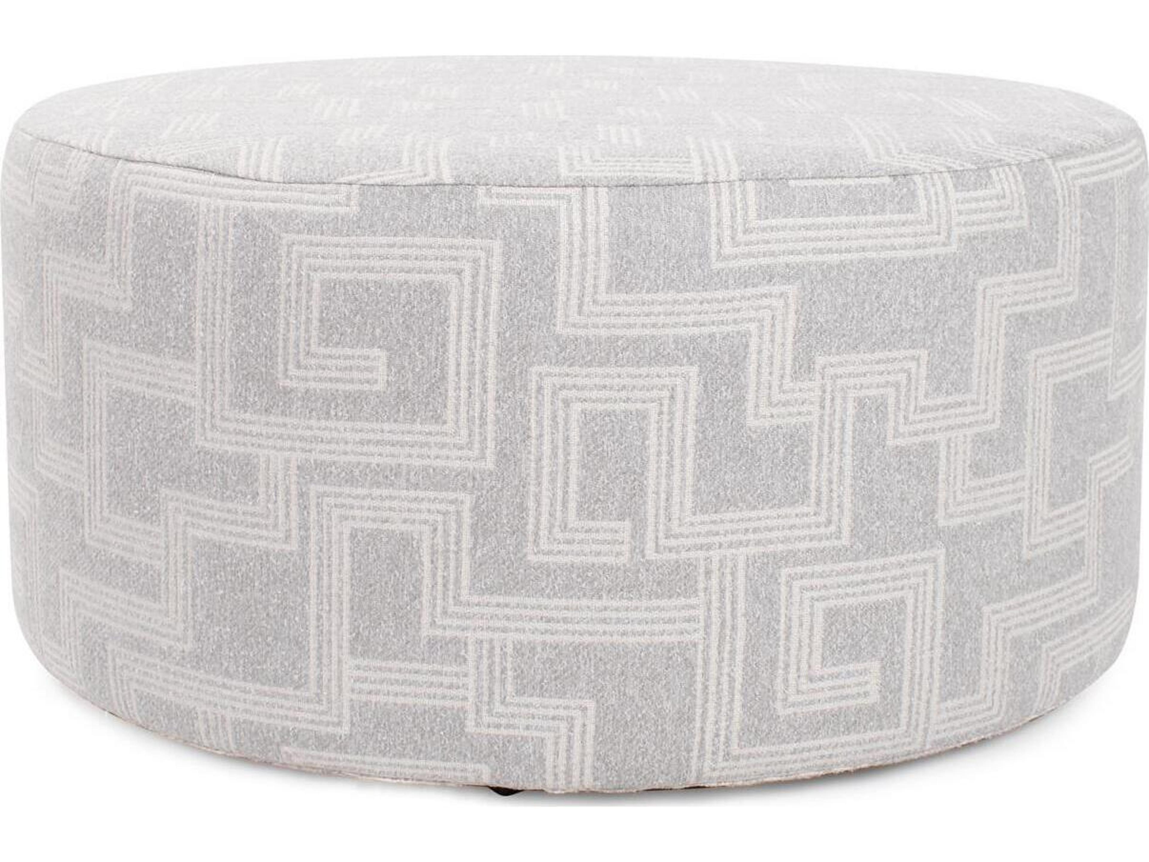 Universal Syros Fog Fabric Cushion Ottoman