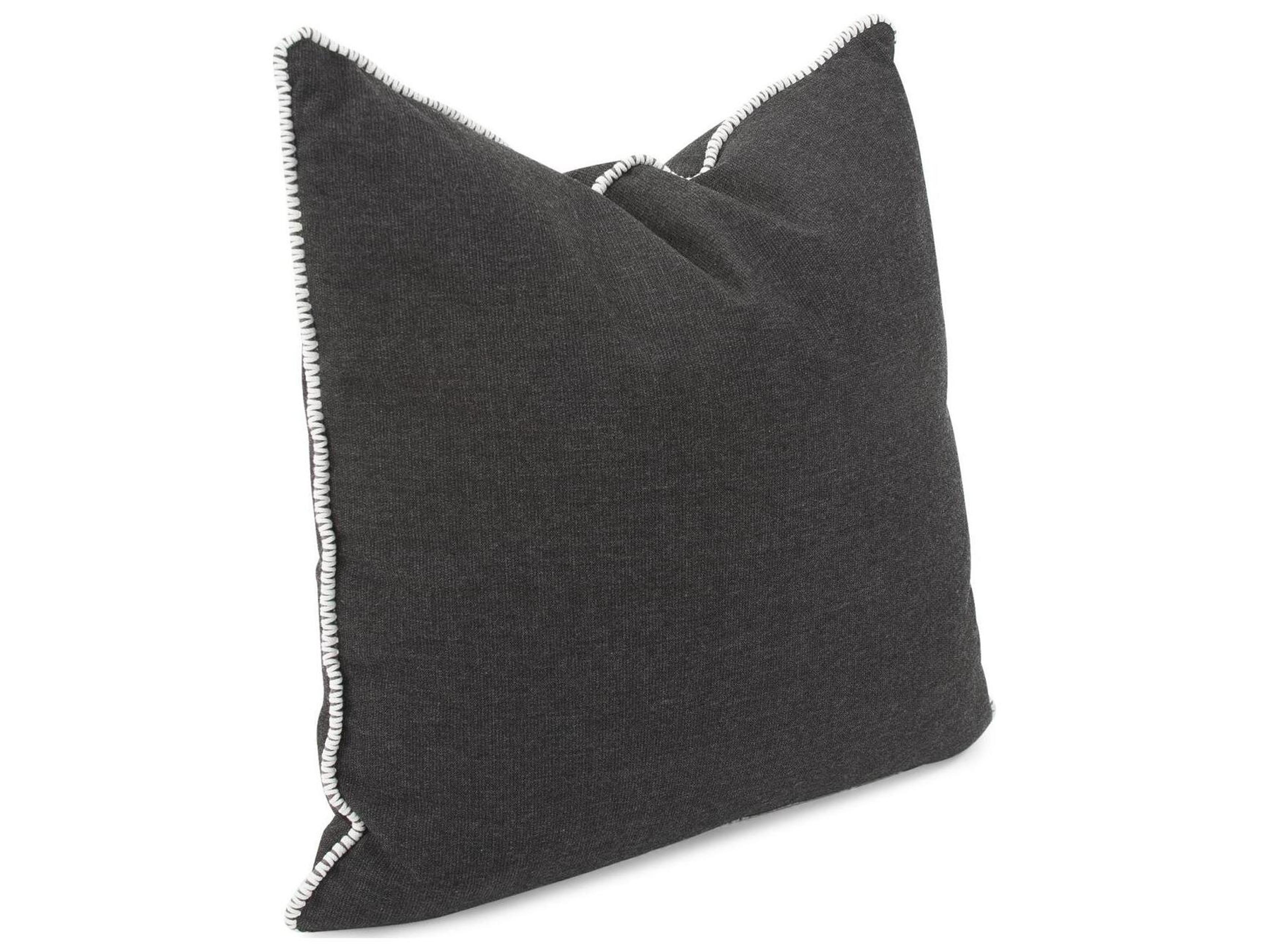Howard Elliott Outdoor Seascape Charcoal Pillow