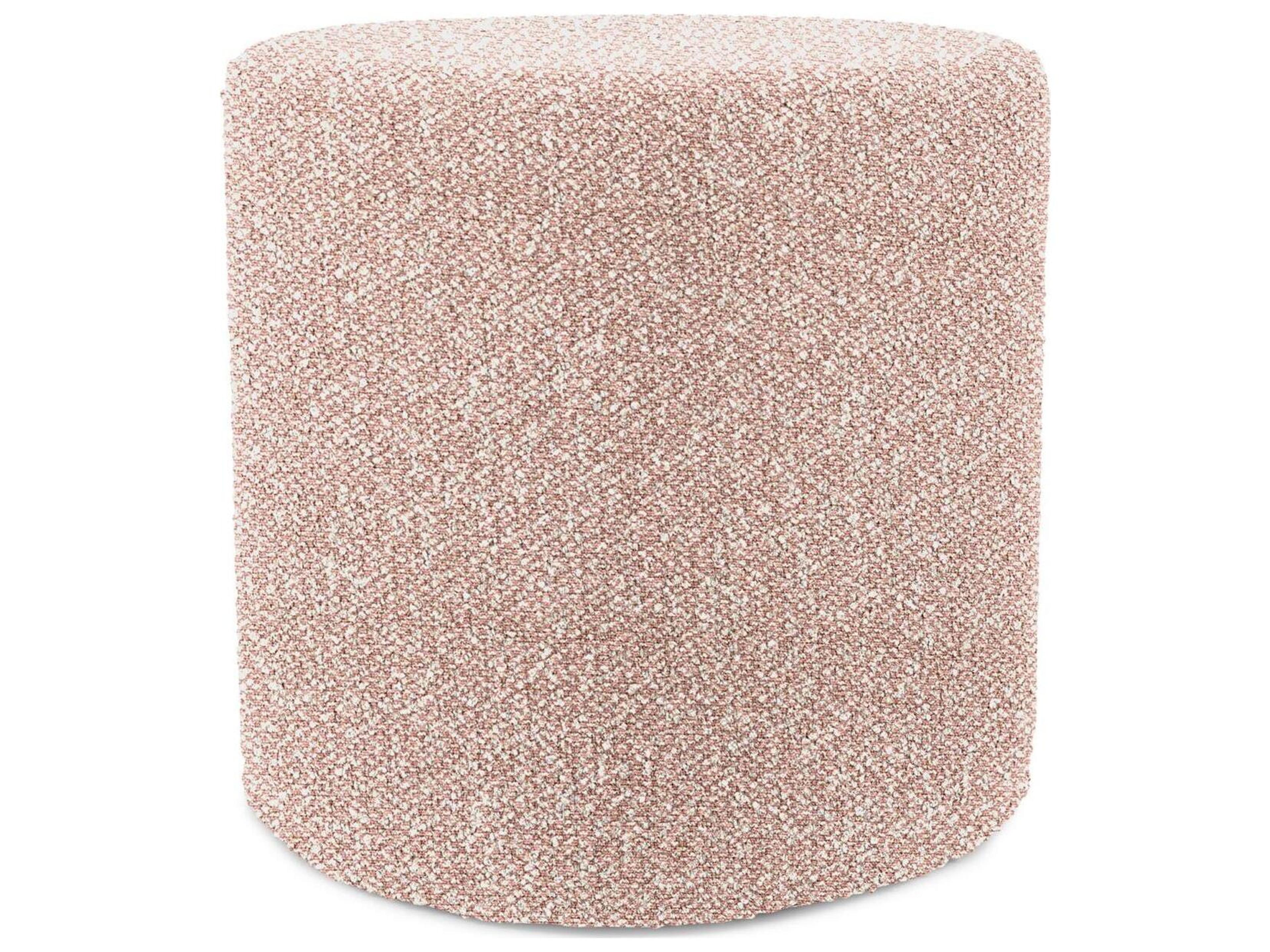 No Tip Alicante Blush Fabric Cushion Ottoman