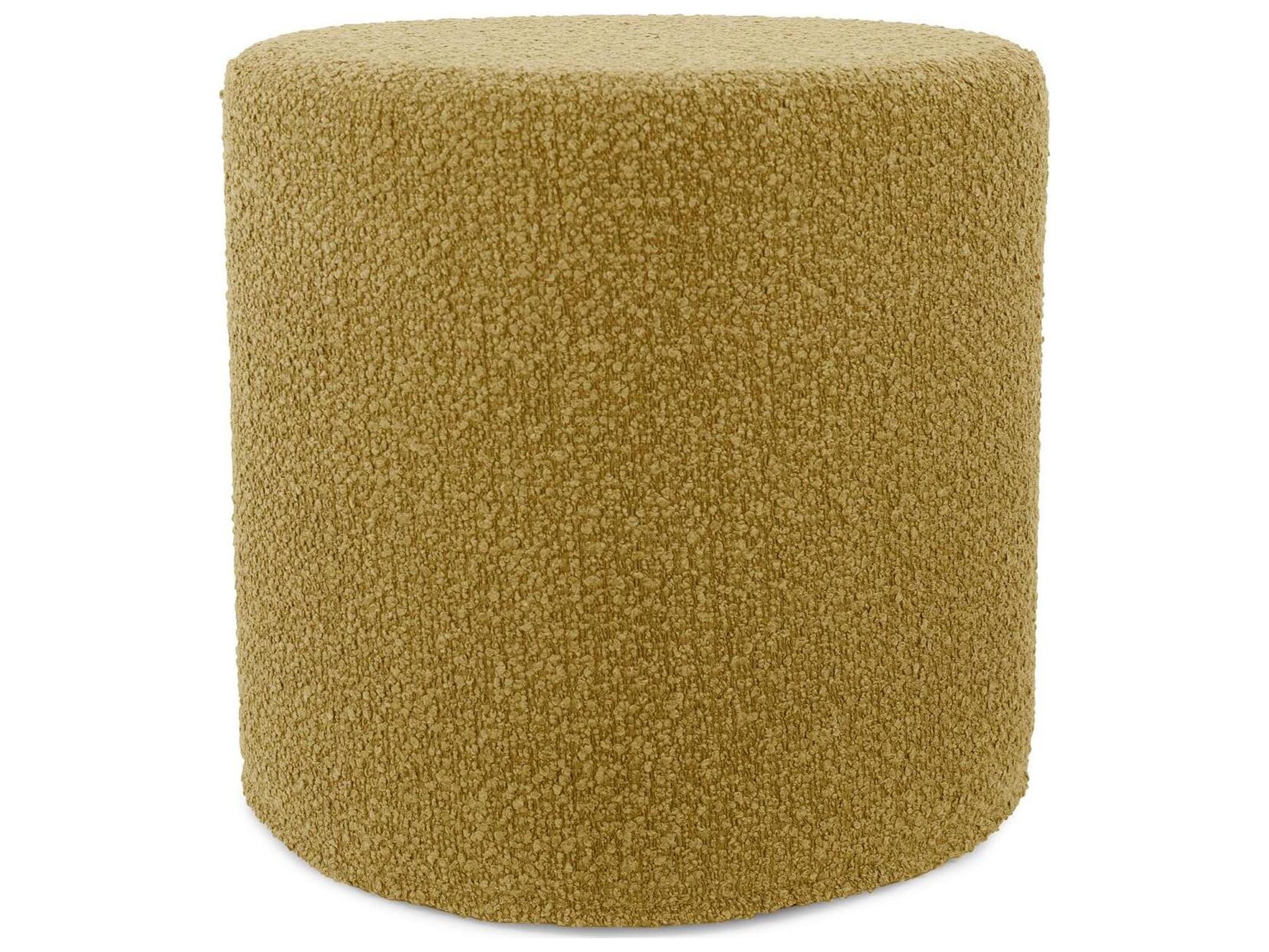 No Tip Alicante Gold Fabric Cushion Ottoman