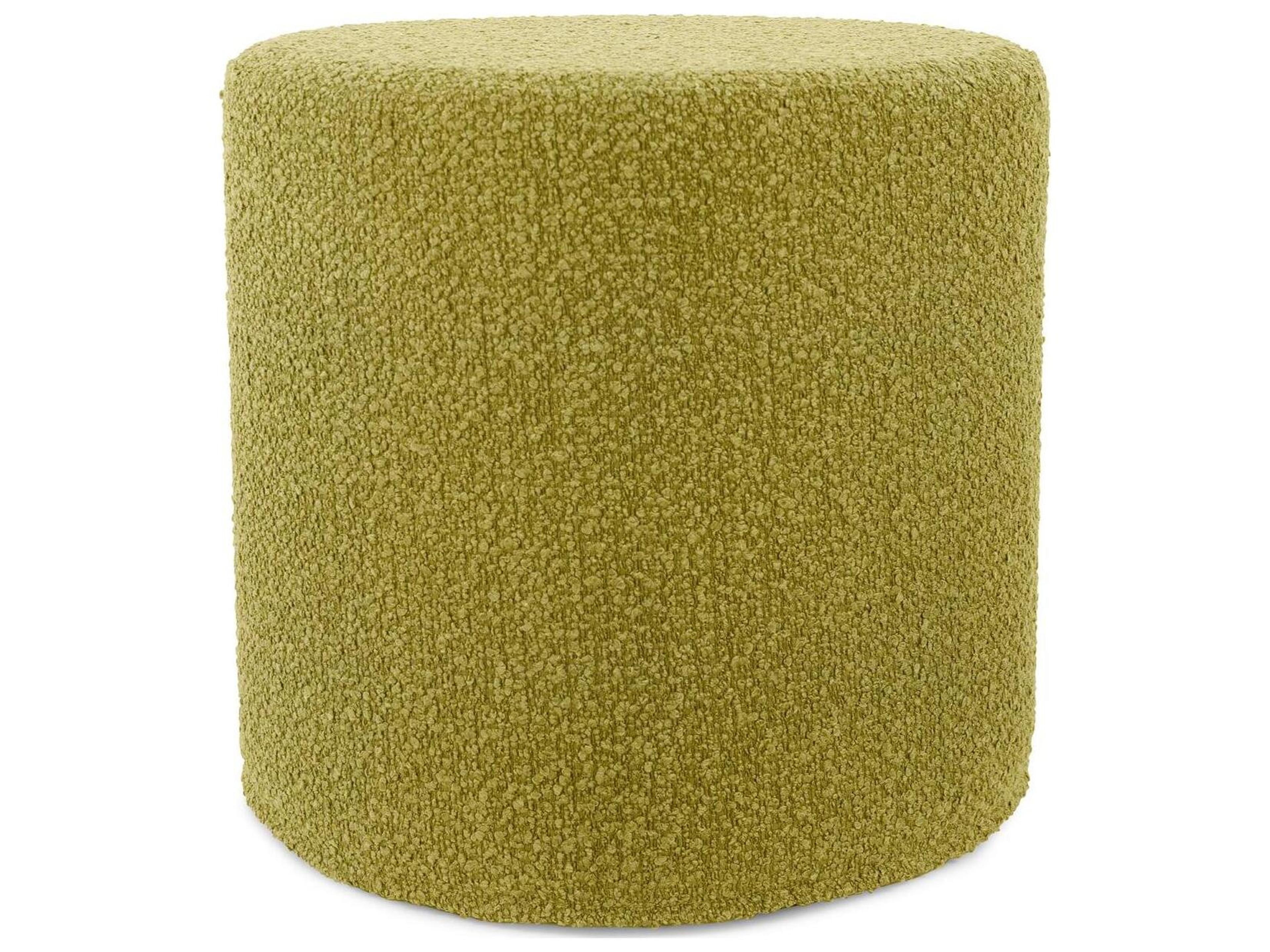 Howard Elliott Outdoor No Tip Alicante Moss Fabric Cushion Ottoman