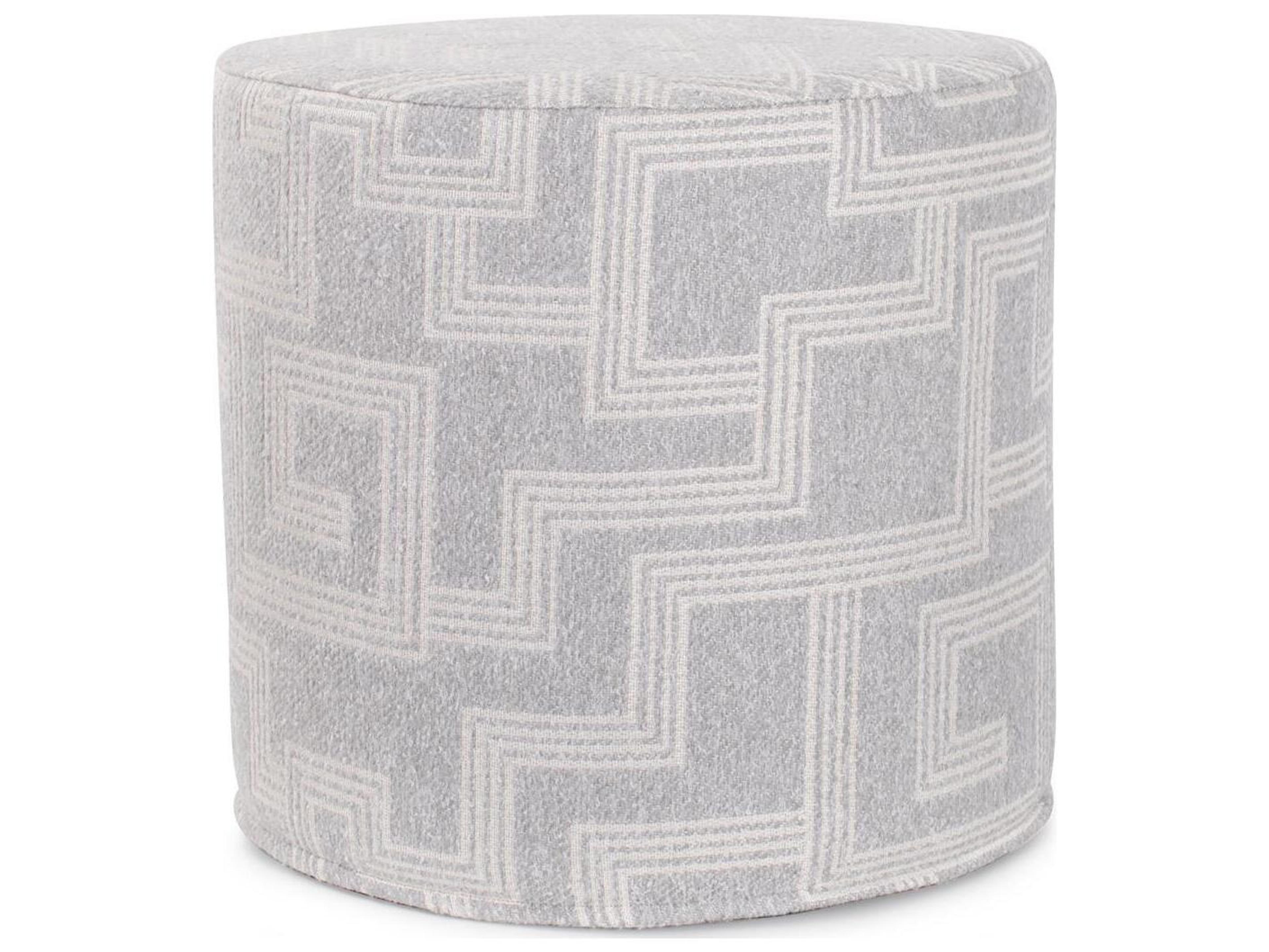 No Tip Syros Fog Fabric Cushion Ottoman