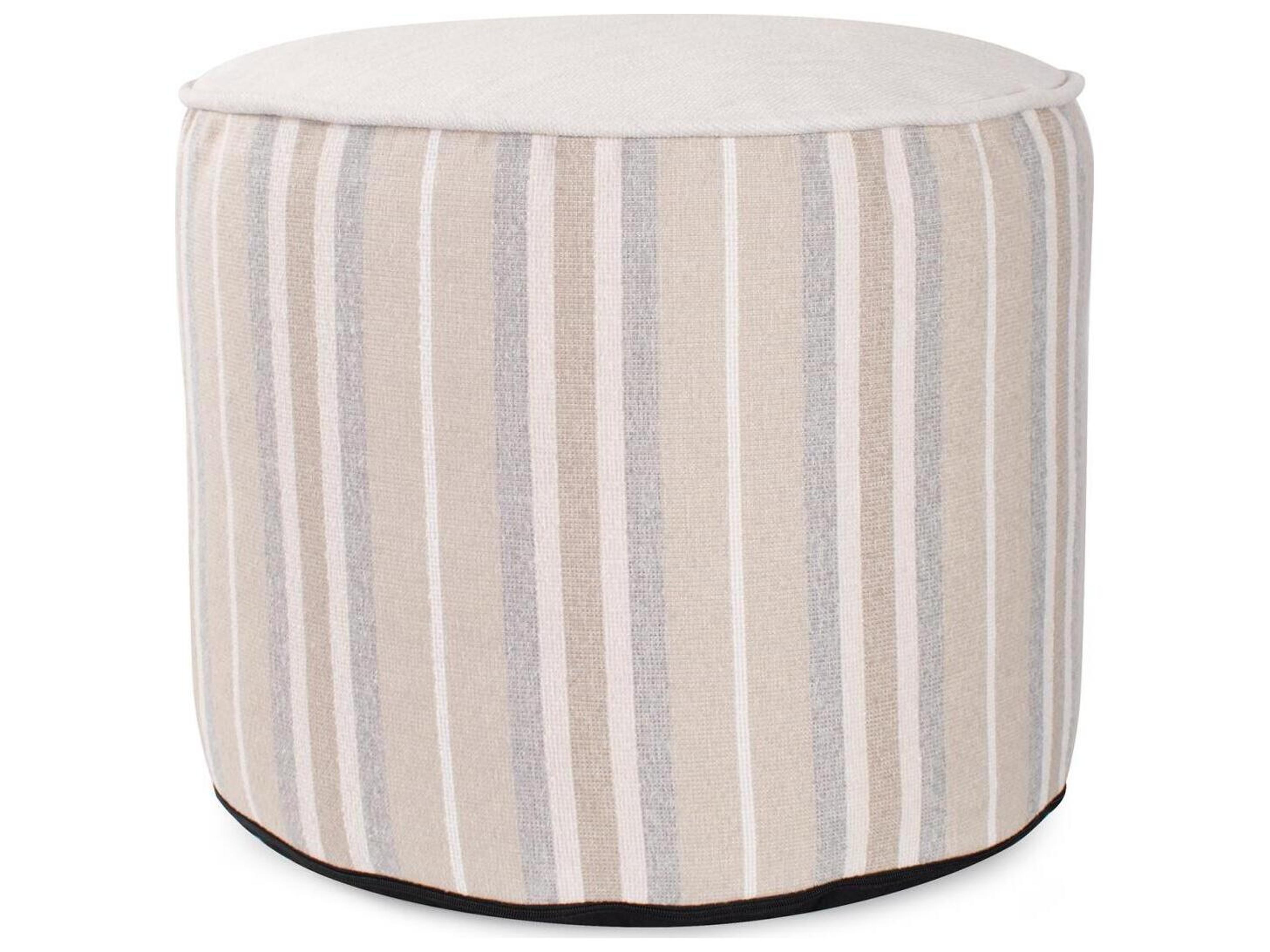 Dune Sand Fabric Cushion Ottoman