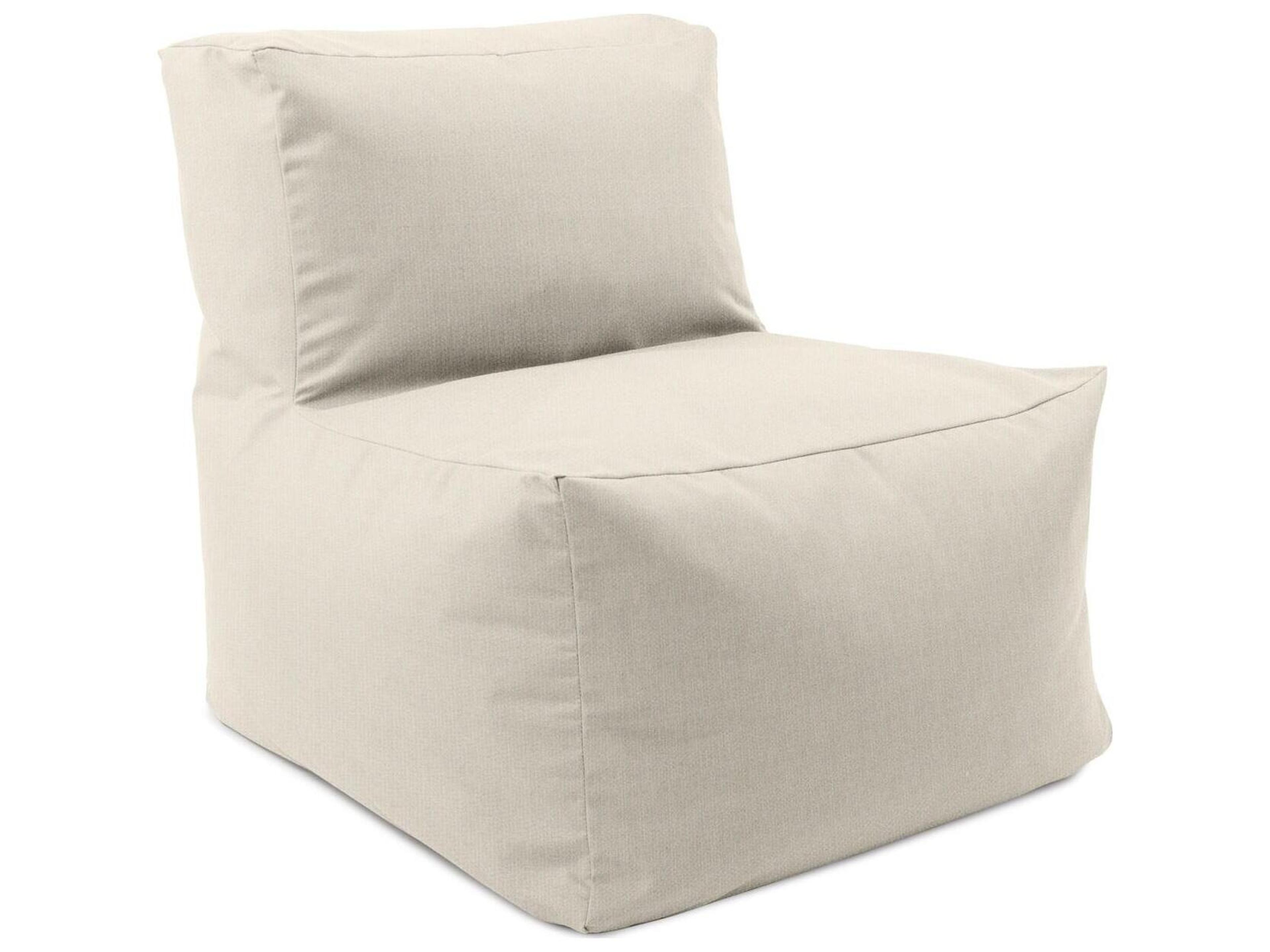 Howard Elliott Outdoor Driftwood Natural Fabric Cushion Lounge Chair