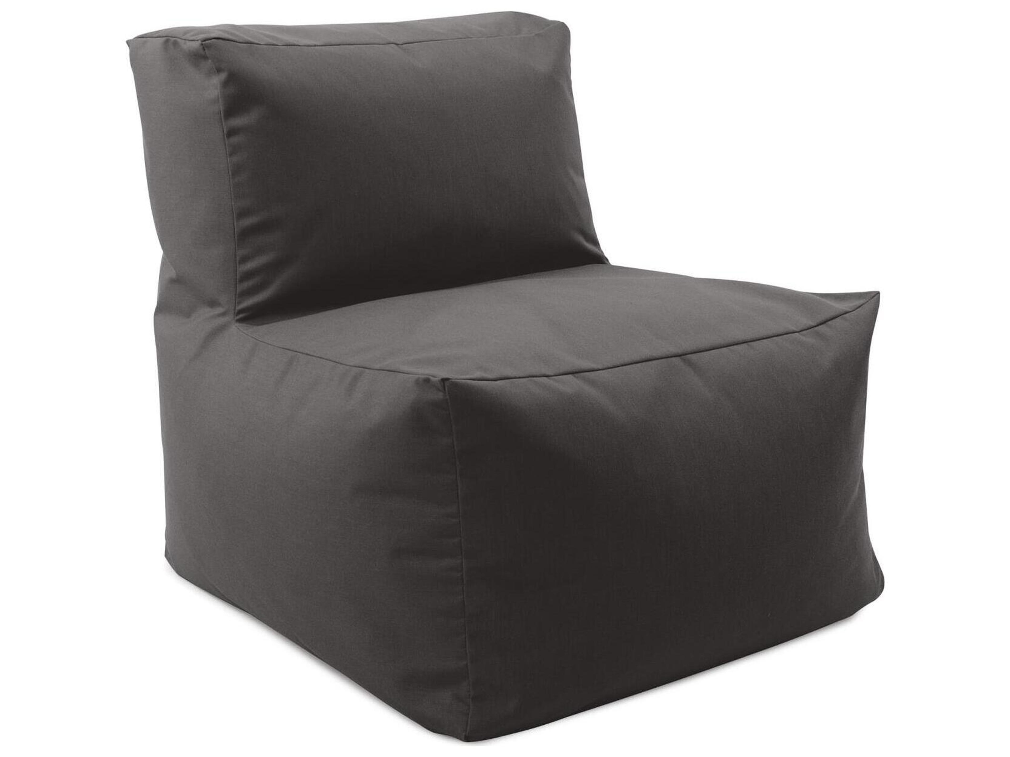 Howard Elliott Outdoor Seascape Charcoal Fabric Cushion Lounge Chair