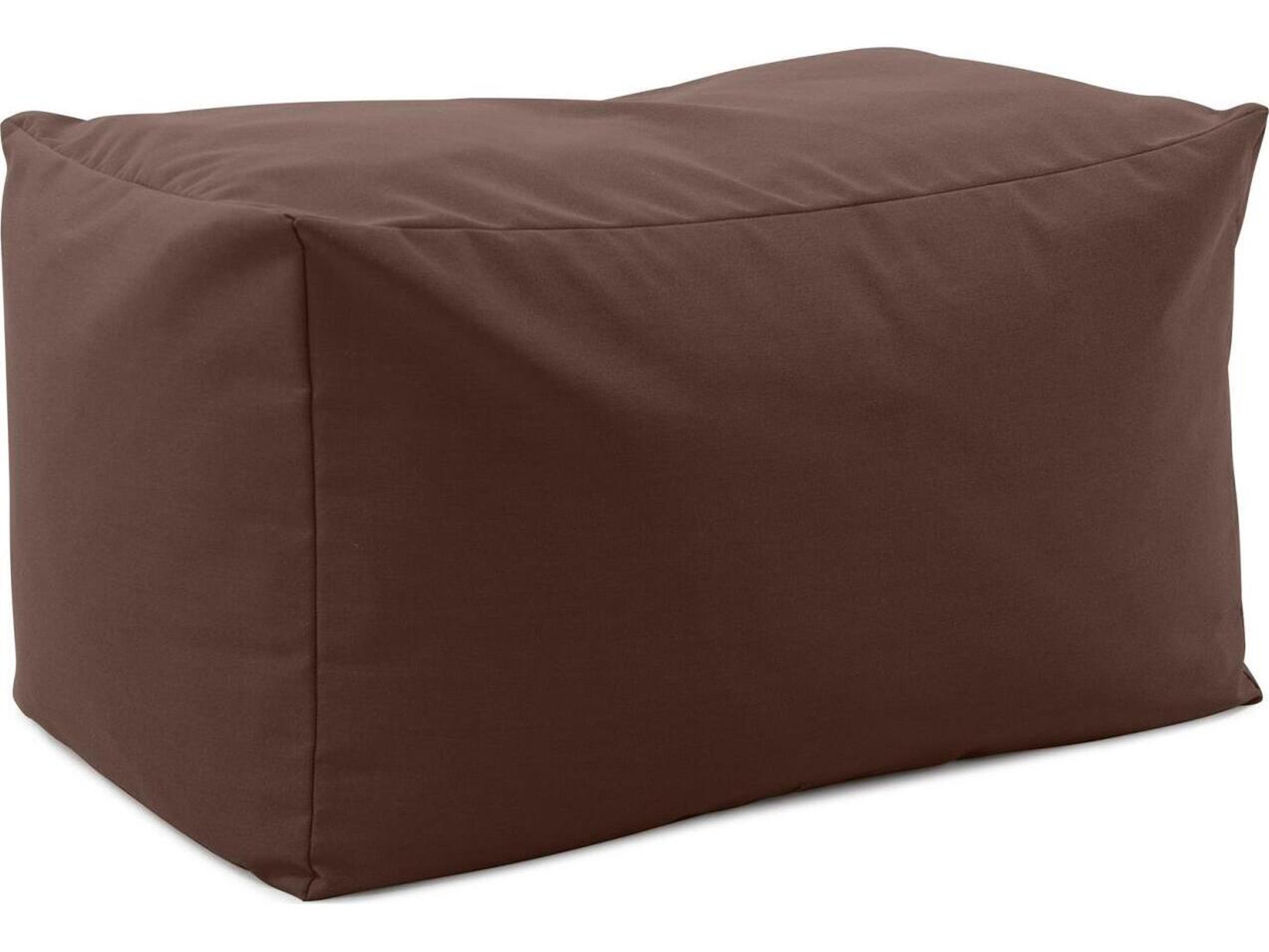 Howard Elliott Outdoor Seascape Chocolate Fabric Cushion Bench