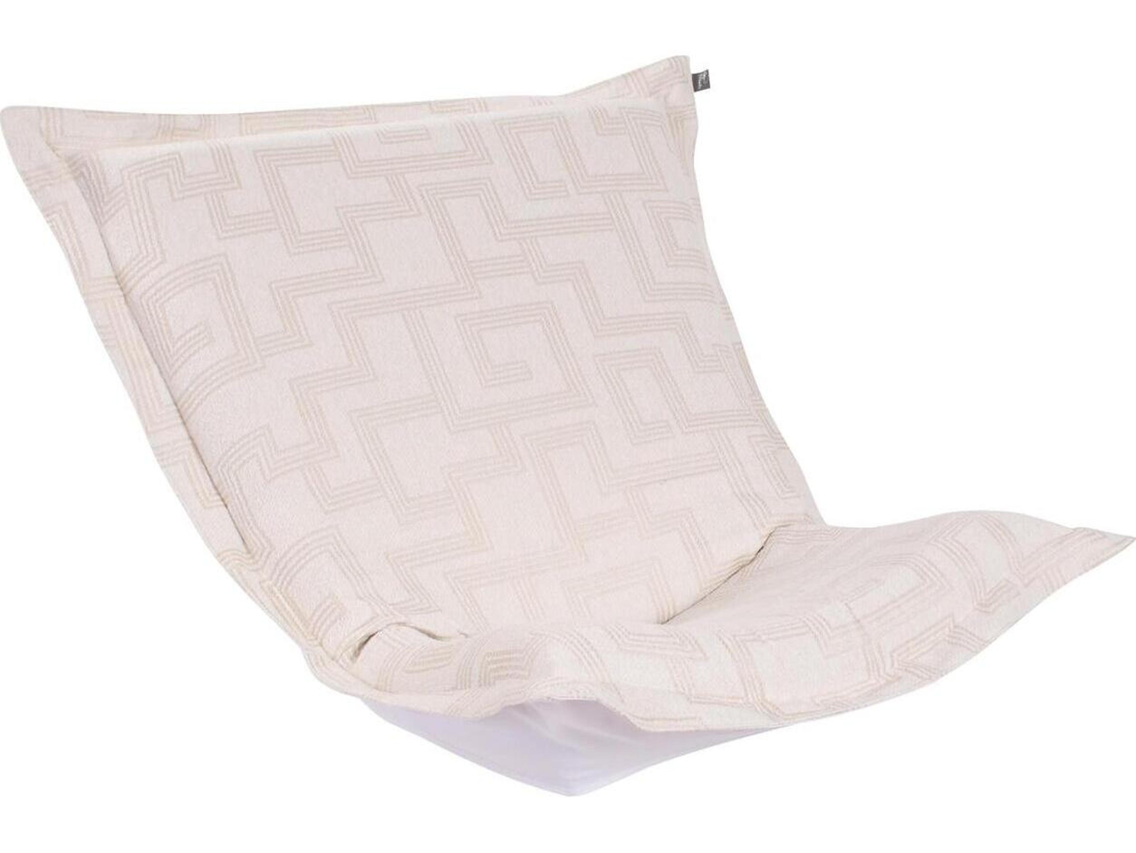 Howard Elliott Outdoor Puff Scroll Syros Natural Patio Cover