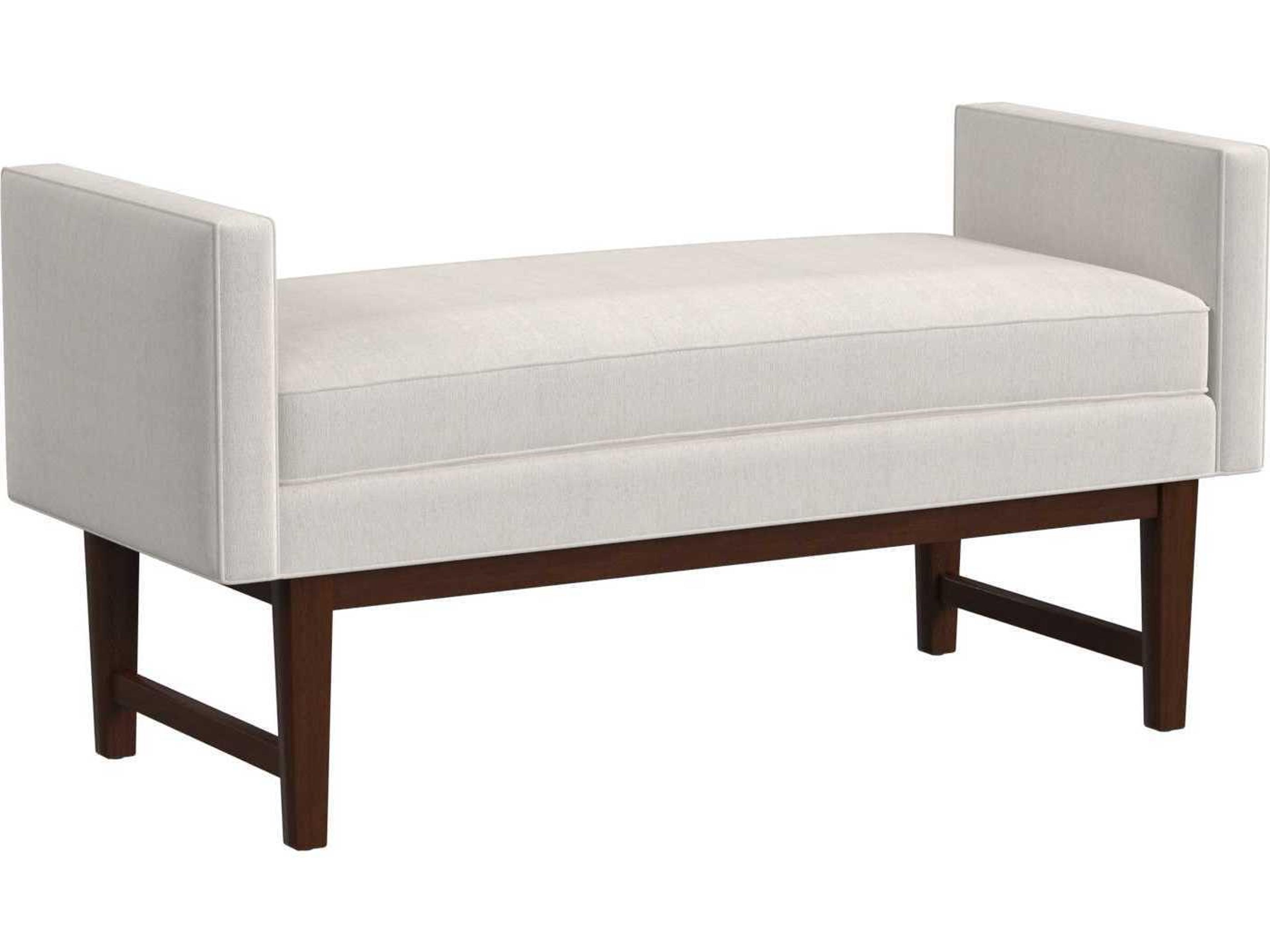 HF Custom by Hooker Furniture Beige Brown Upholstered Accent Bench