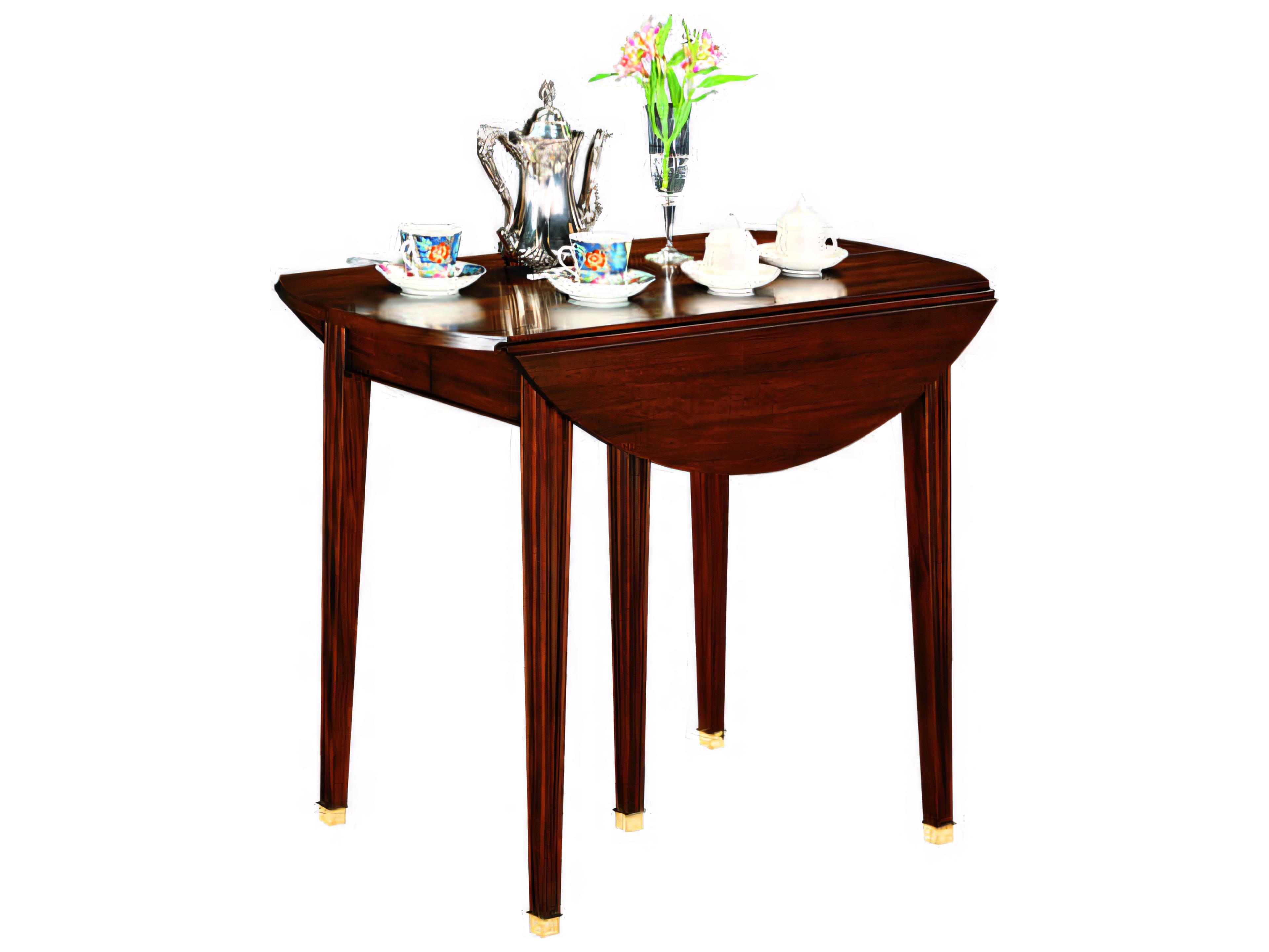 Henkel Harris Round Wood End Table