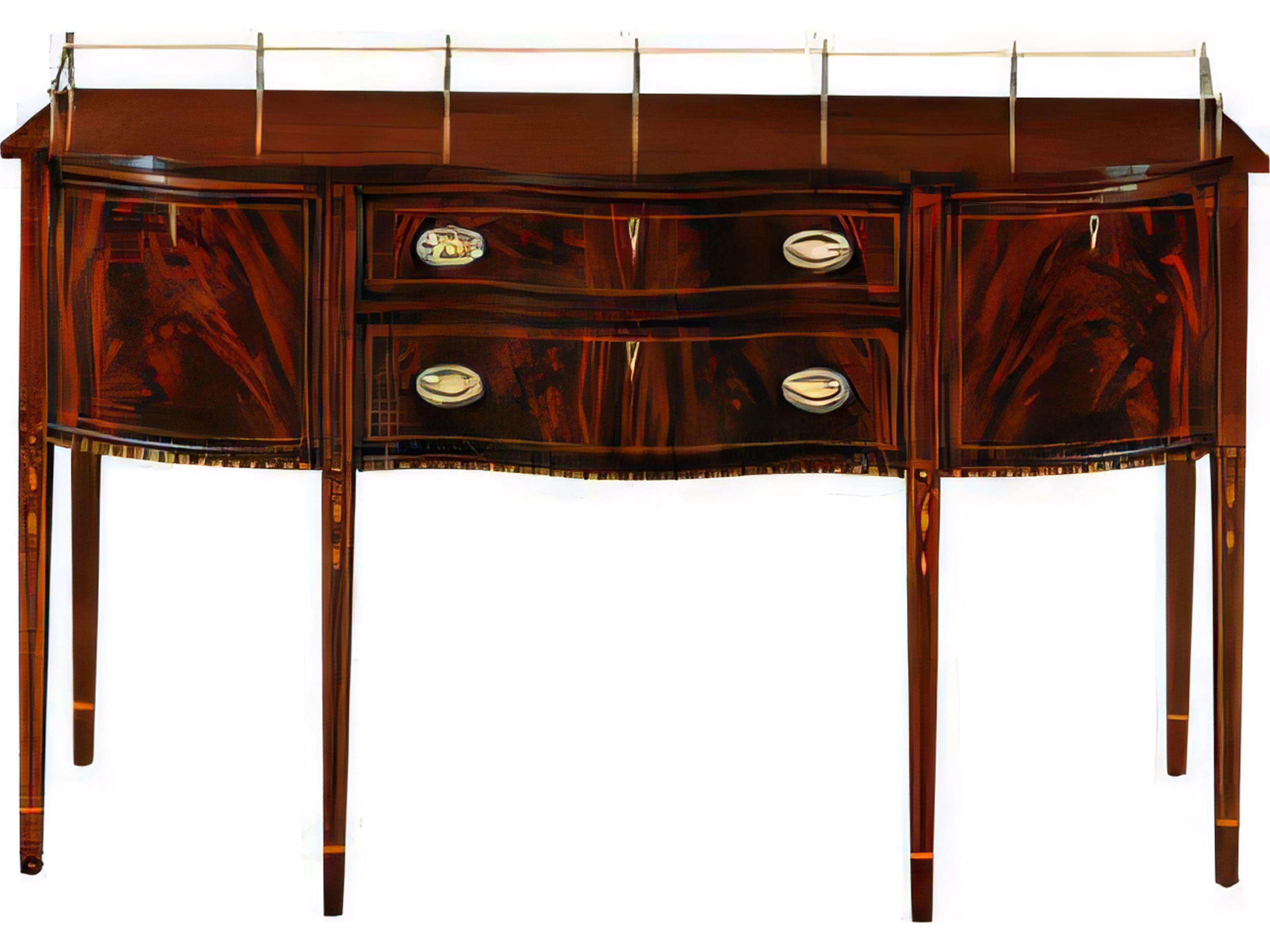 Henkel Harris 66" Mahogany Wood Sideboard