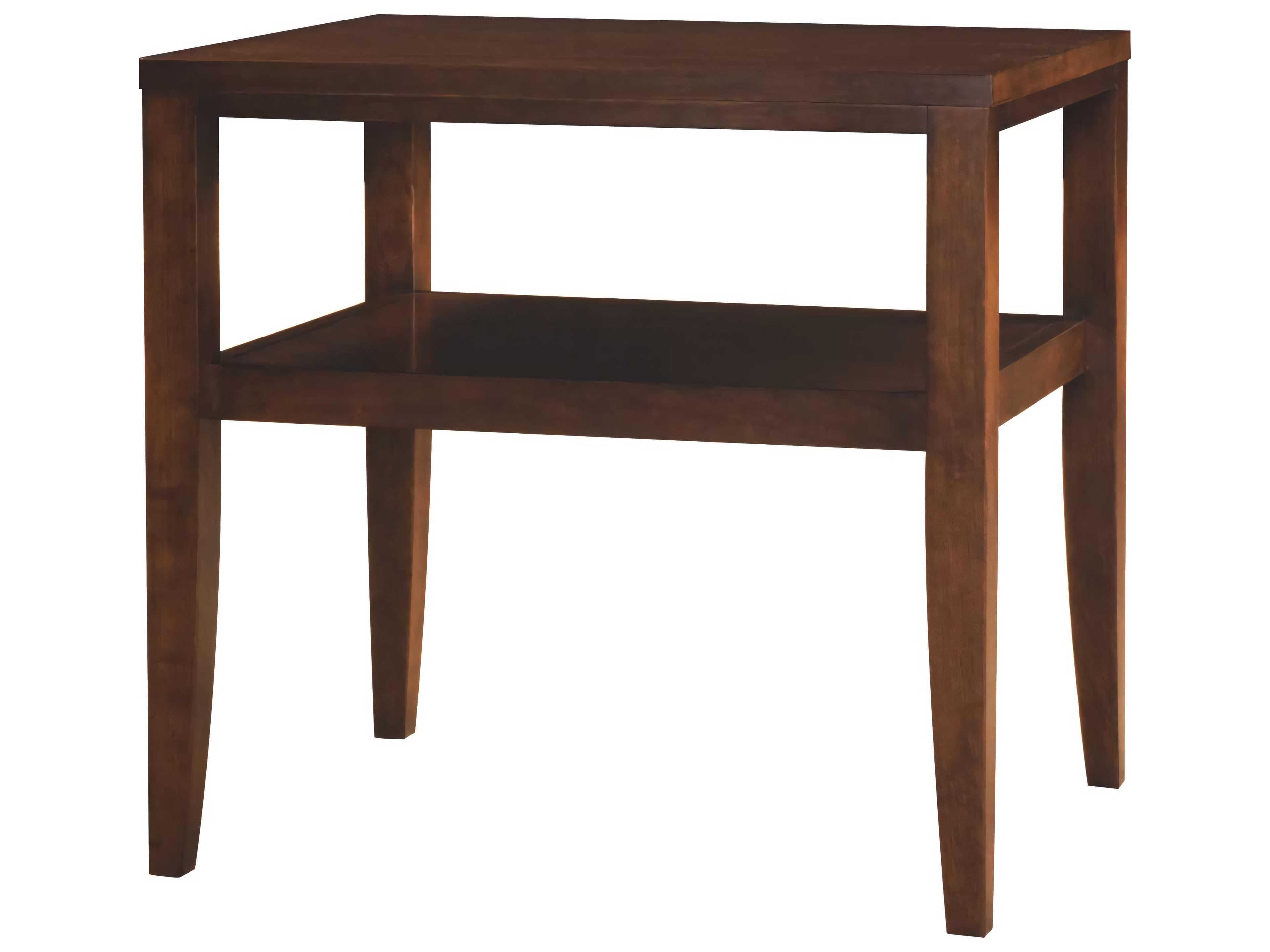 Henkel Harris Rectangular Glass End Table