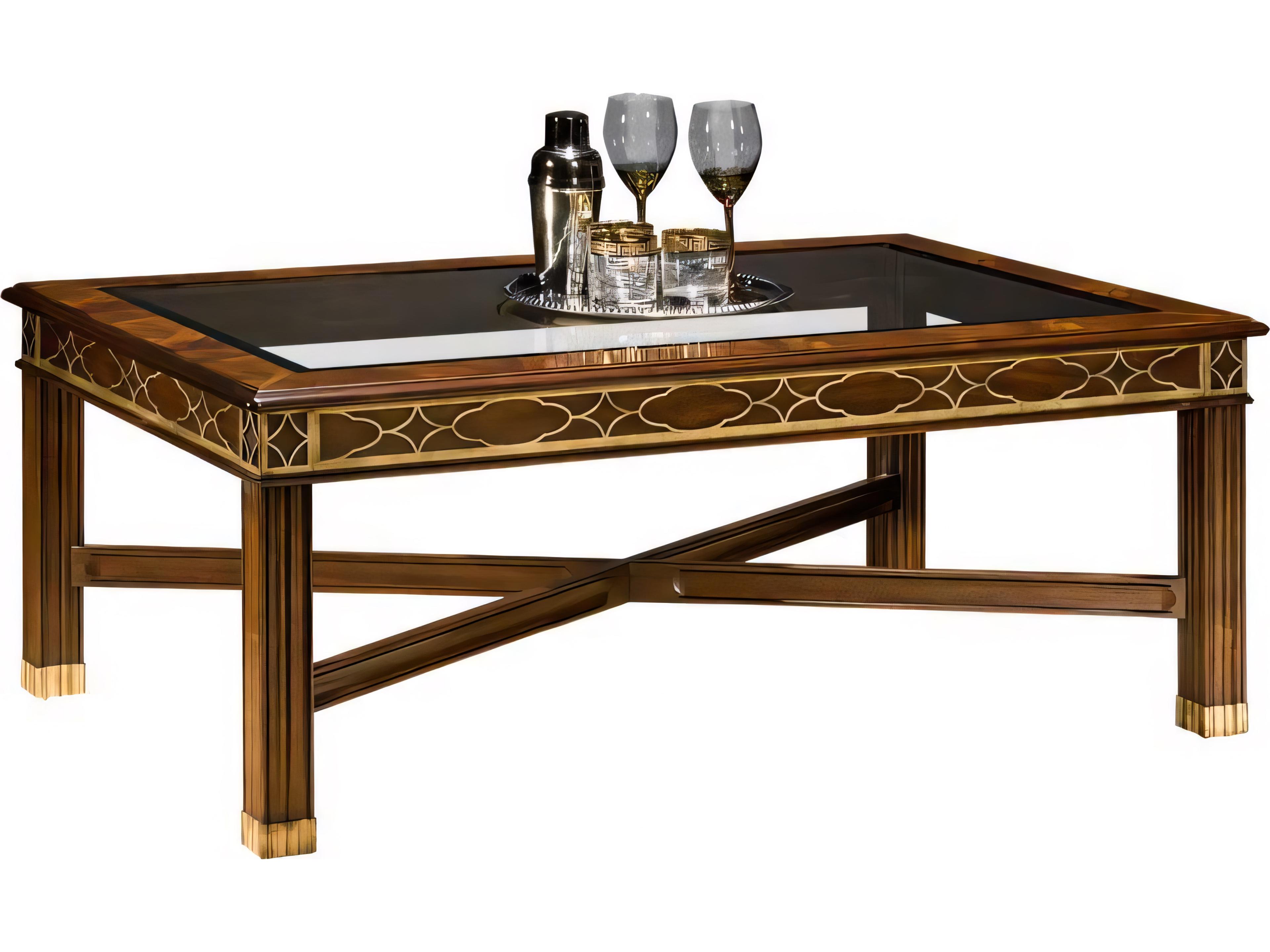 Henkel Harris Rectangular Glass Coffee Table